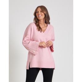 Be You BY Button Sleeve Jumper Womens