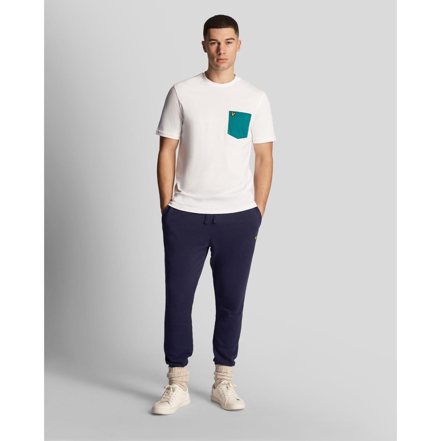 White Green - Lyle and Scott - Contrast Pocket T-Shirt - 2
