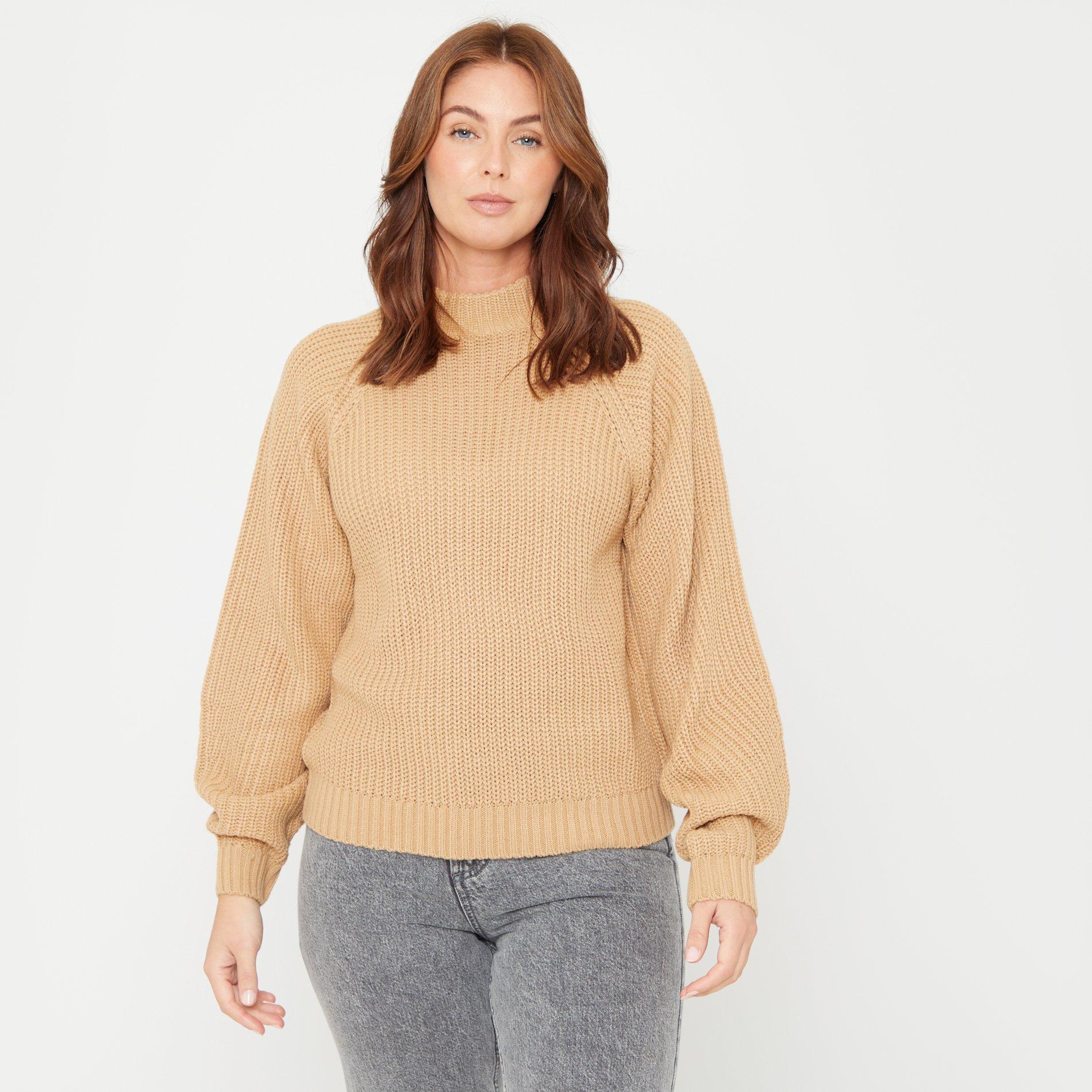 Beige - Be You - Crew Neck Jumper - 2