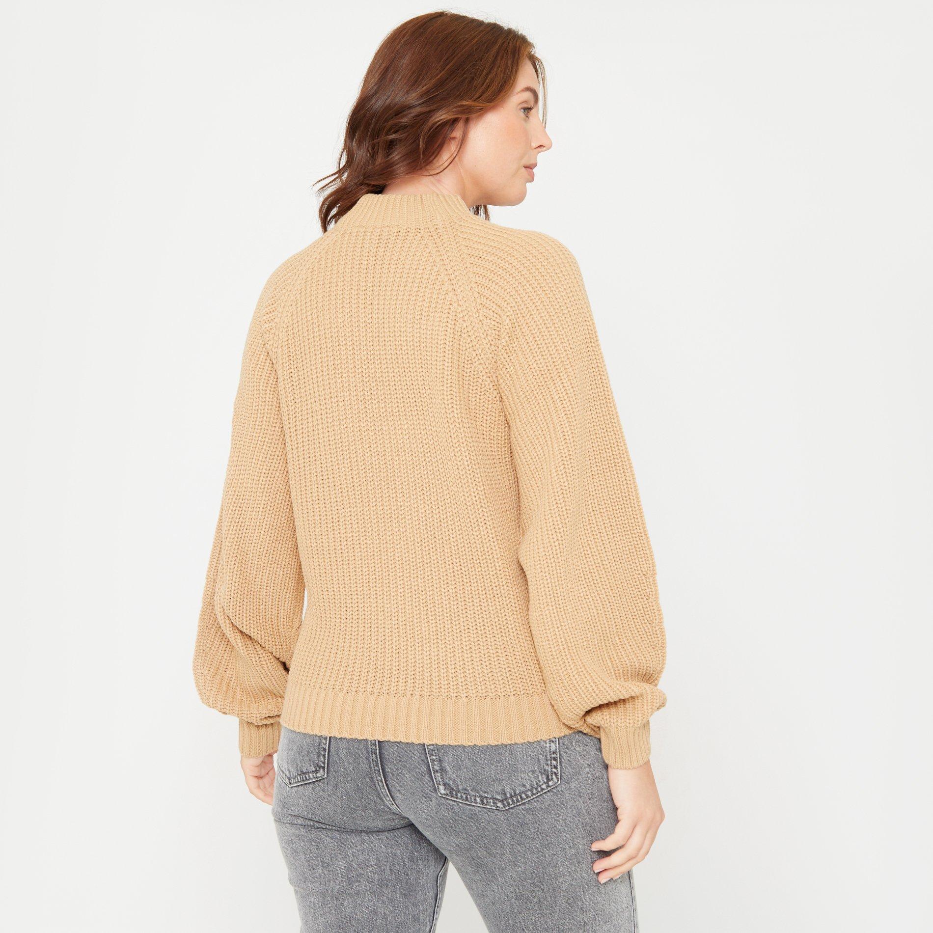 Beige - Be You - Crew Neck Jumper - 4