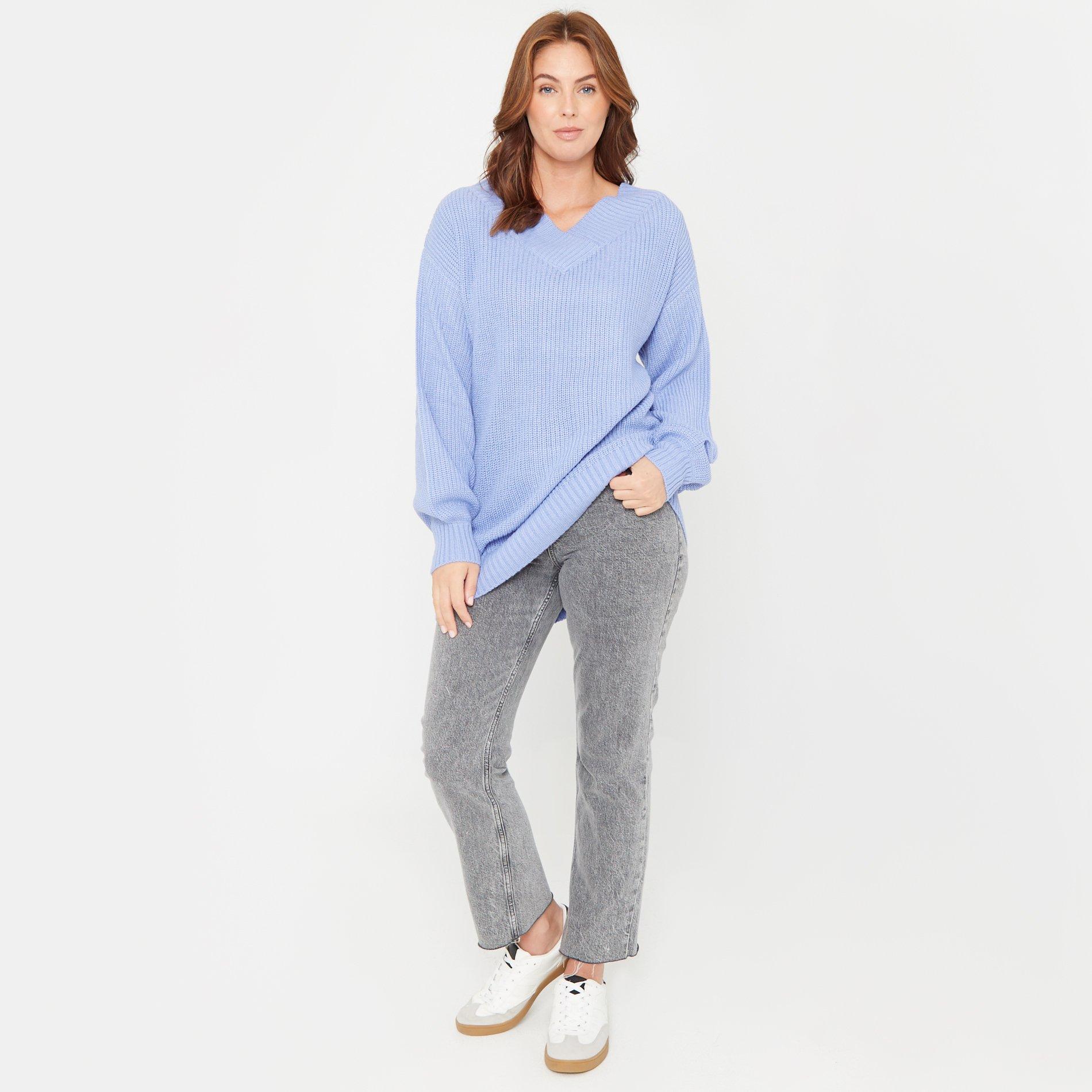 Azul - Be You - V Slouch Crew Neck Jumper - 1