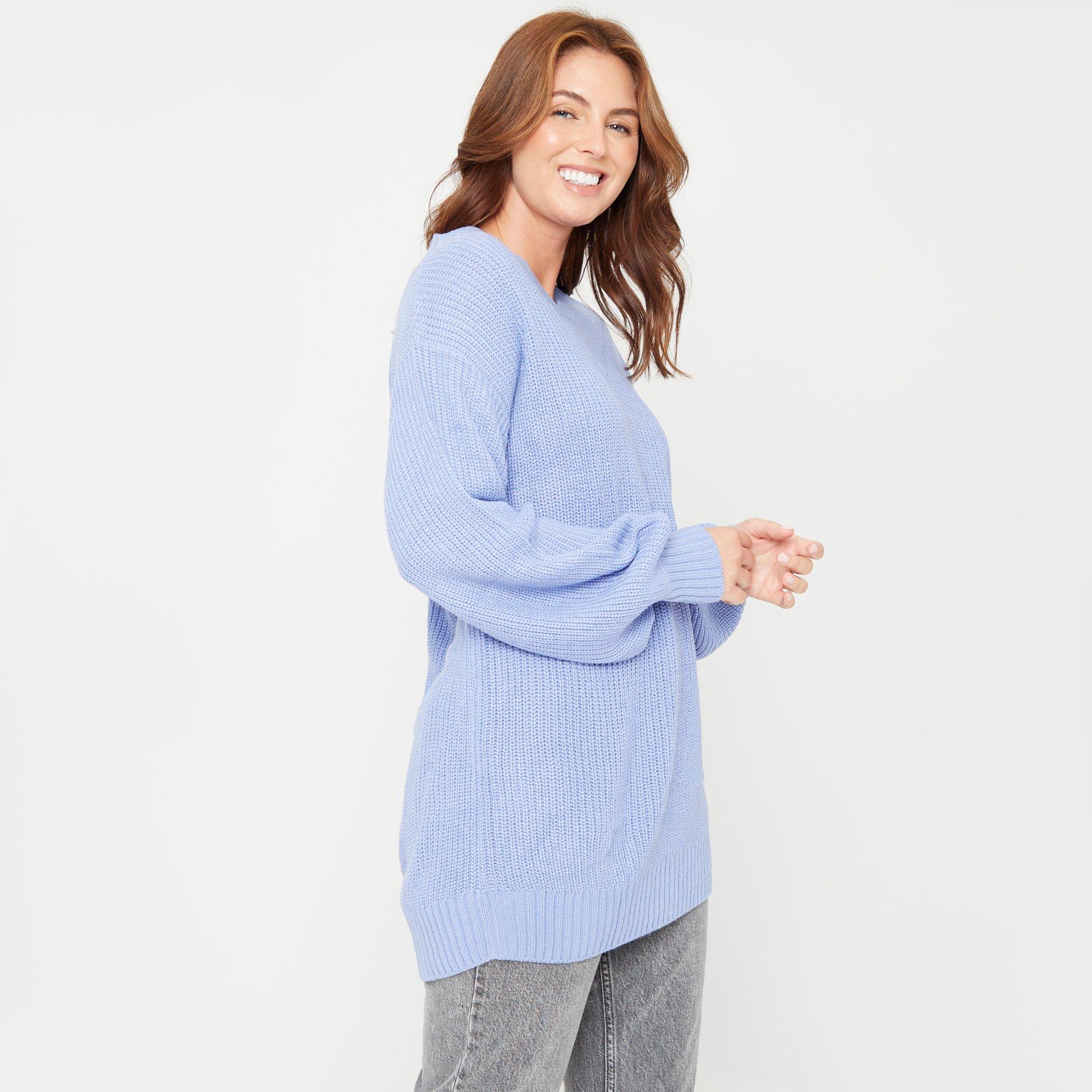 Azul - Be You - V Slouch Crew Neck Jumper - 3