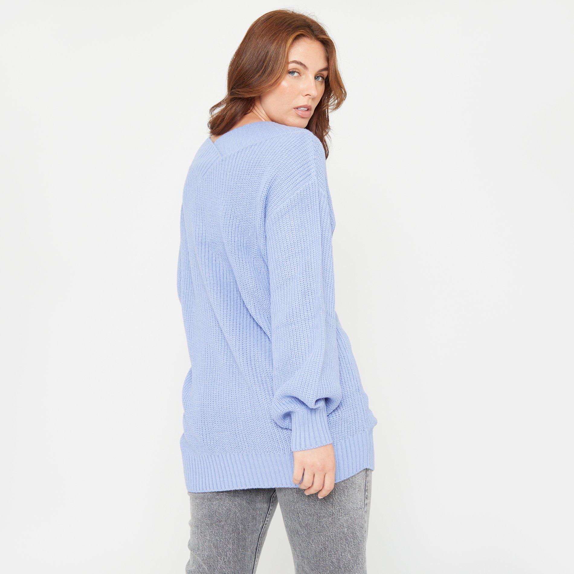 Azul - Be You - V Slouch Crew Neck Jumper - 4
