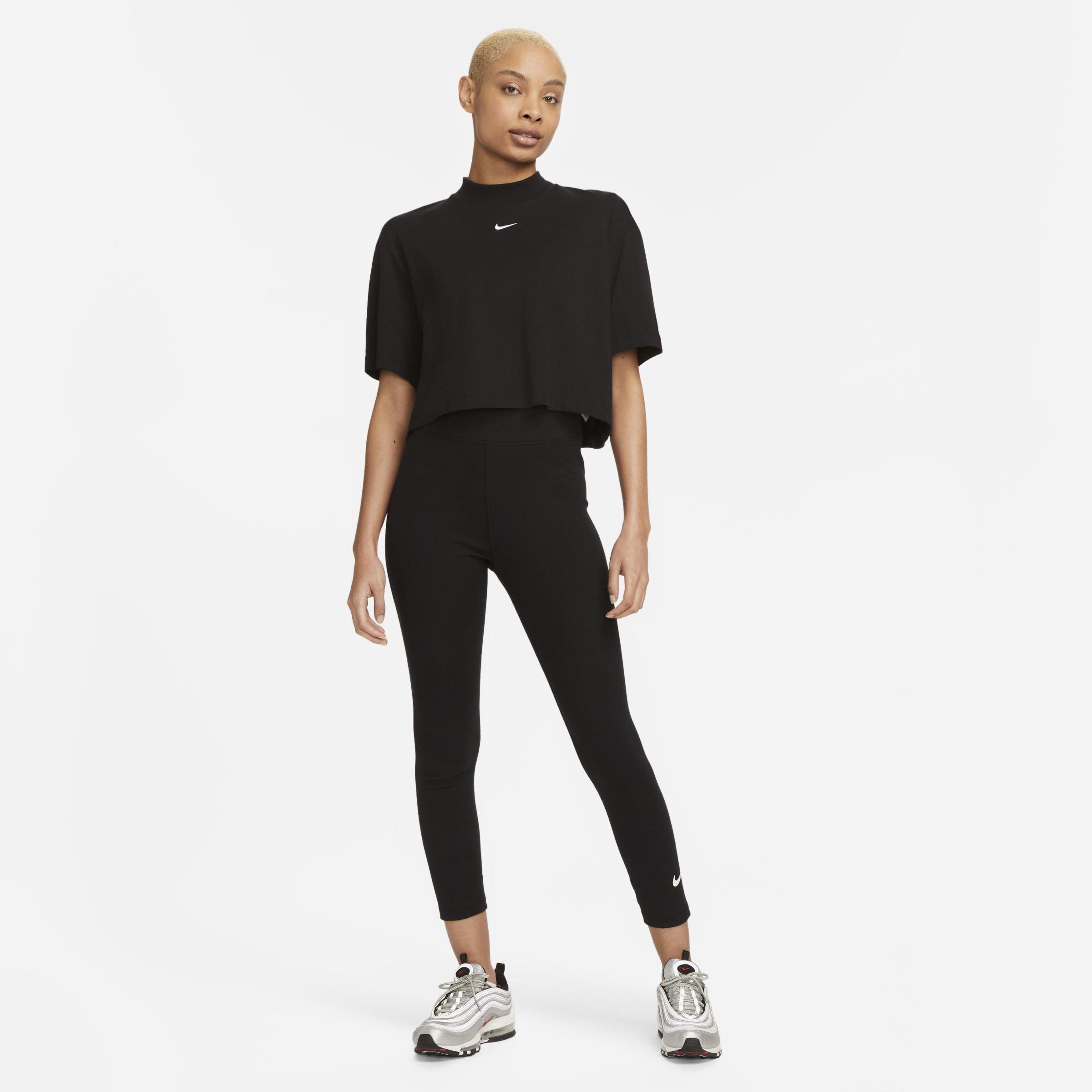 Schwarz - Nike - Sportswear Classic Women's High-Waisted 7/8 Leggings - 4