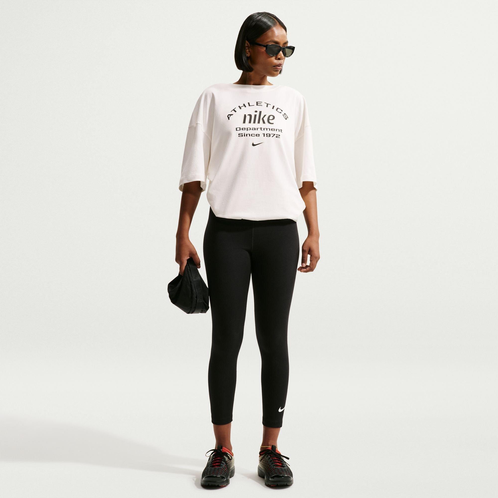 Zwart - Nike - Sportswear Classic Women's High-Waisted 7/8 Leggings - 4