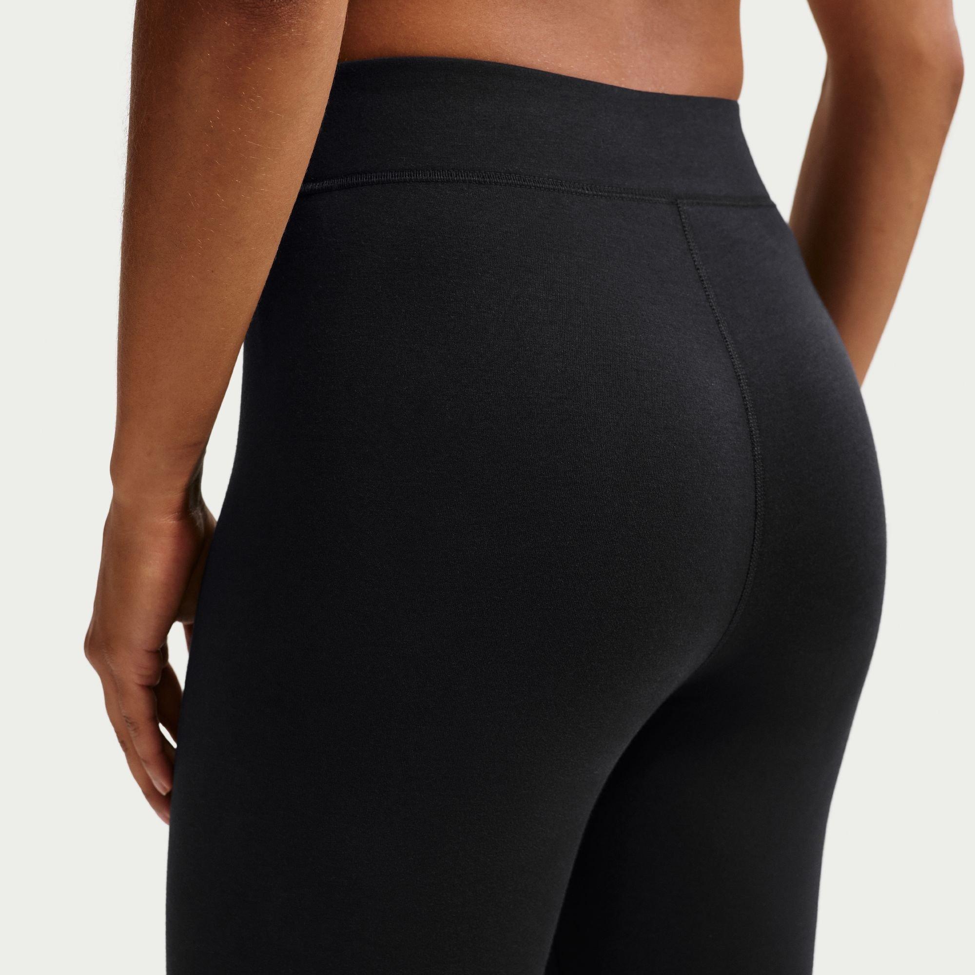 Black/Sail - Nike - Sportswear Classic Women's High-Waisted 7/8 Leggings - 2