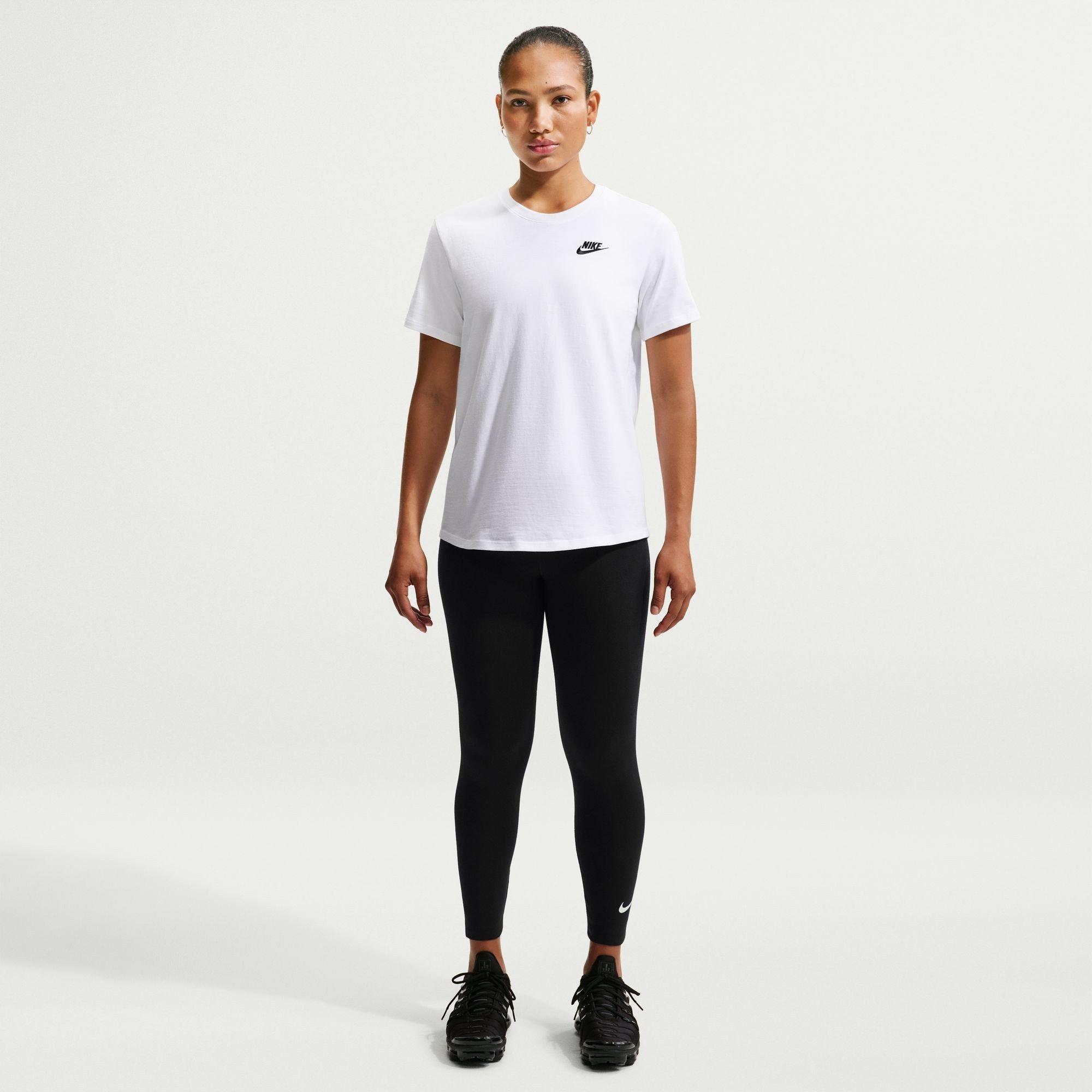 Black/Sail - Nike - Sportswear Classic Women's High-Waisted 7/8 Leggings - 4