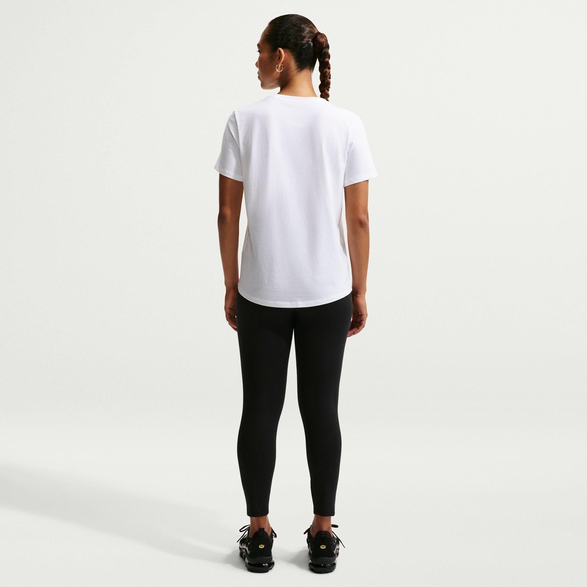 Black/Sail - Nike - Sportswear Classic Women's High-Waisted 7/8 Leggings - 5