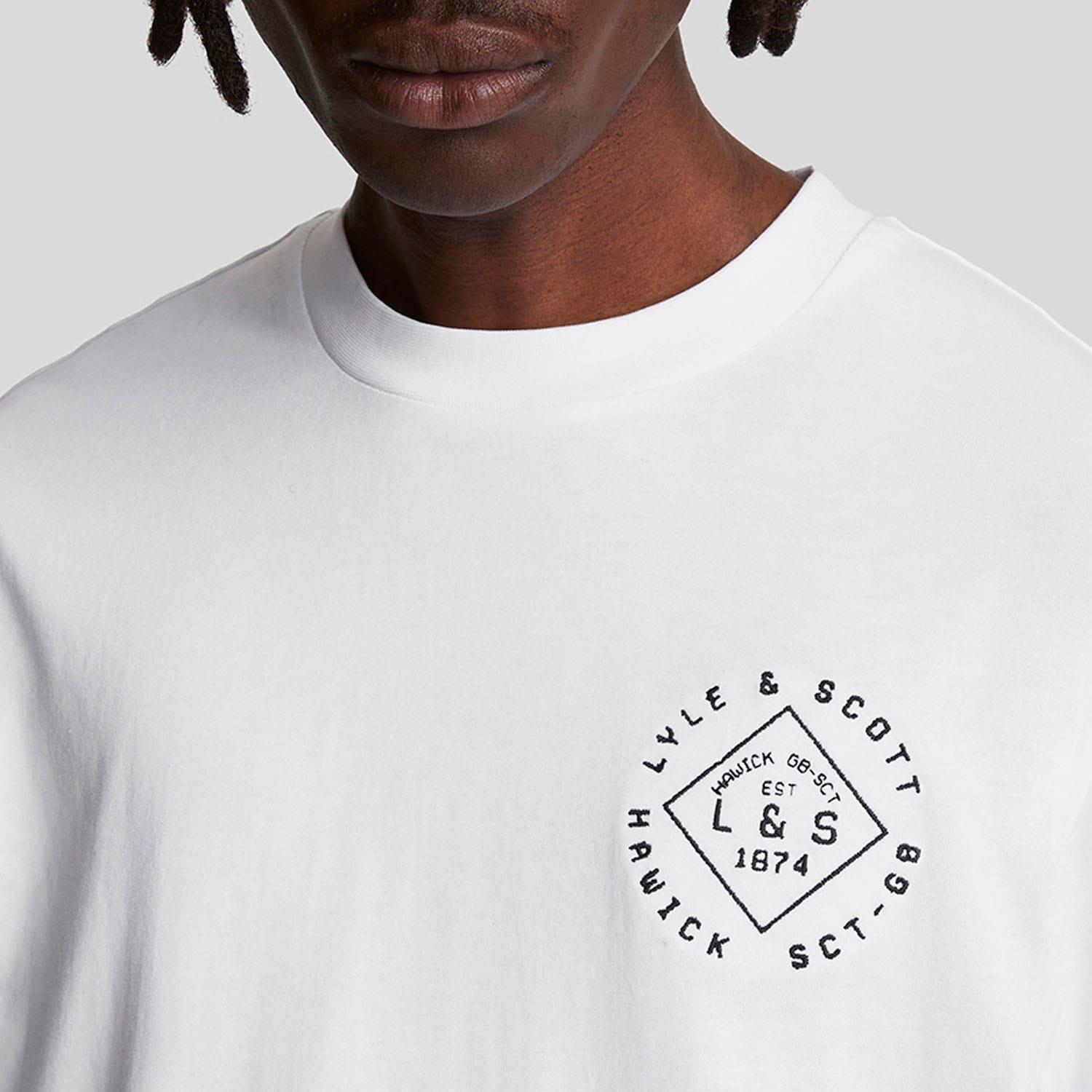White - Lyle and Scott - Stamp T-Shirt - 4