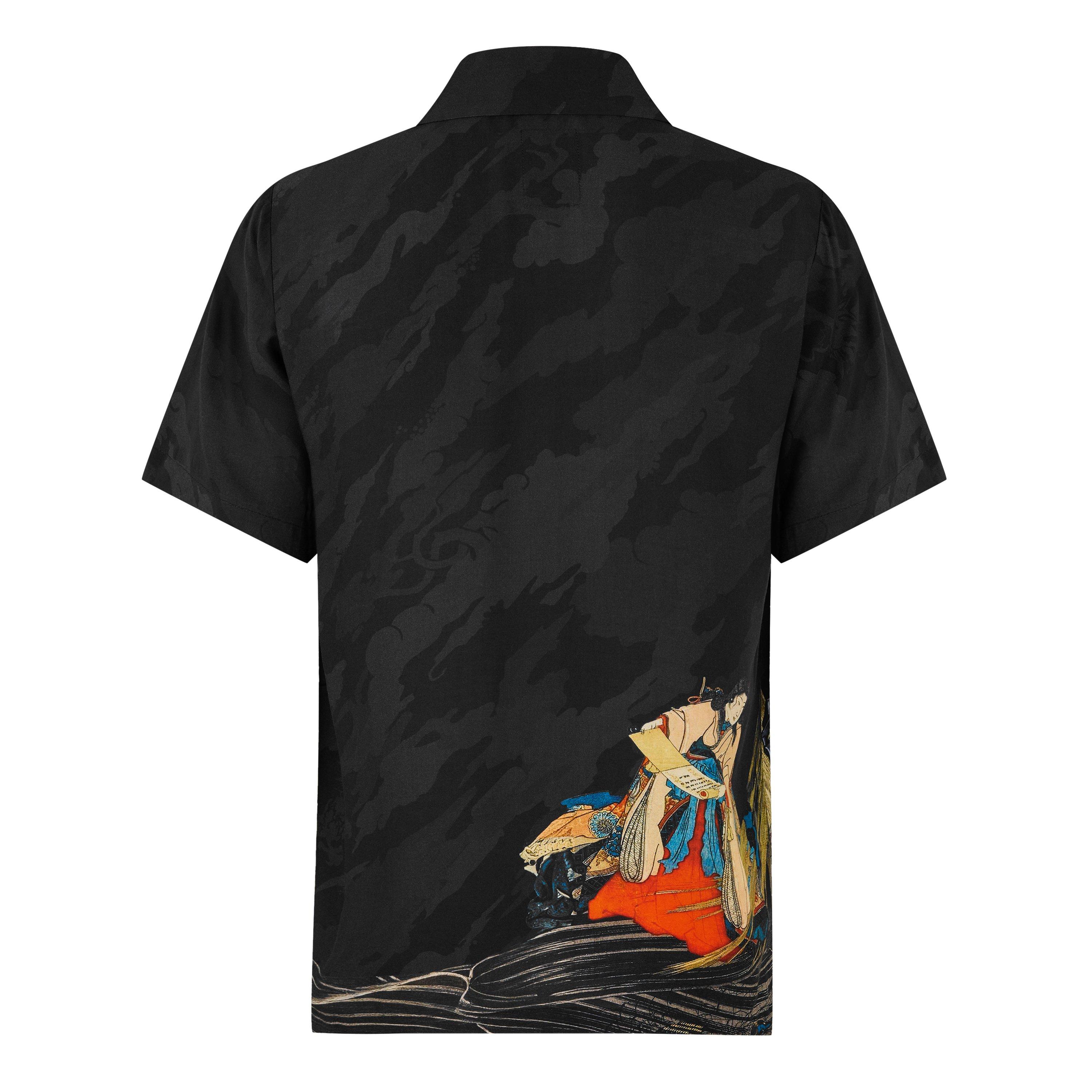 Multi - Maharishi - Men's Cyber Skeleton Short-Sleeve Bowling Shirt - 2