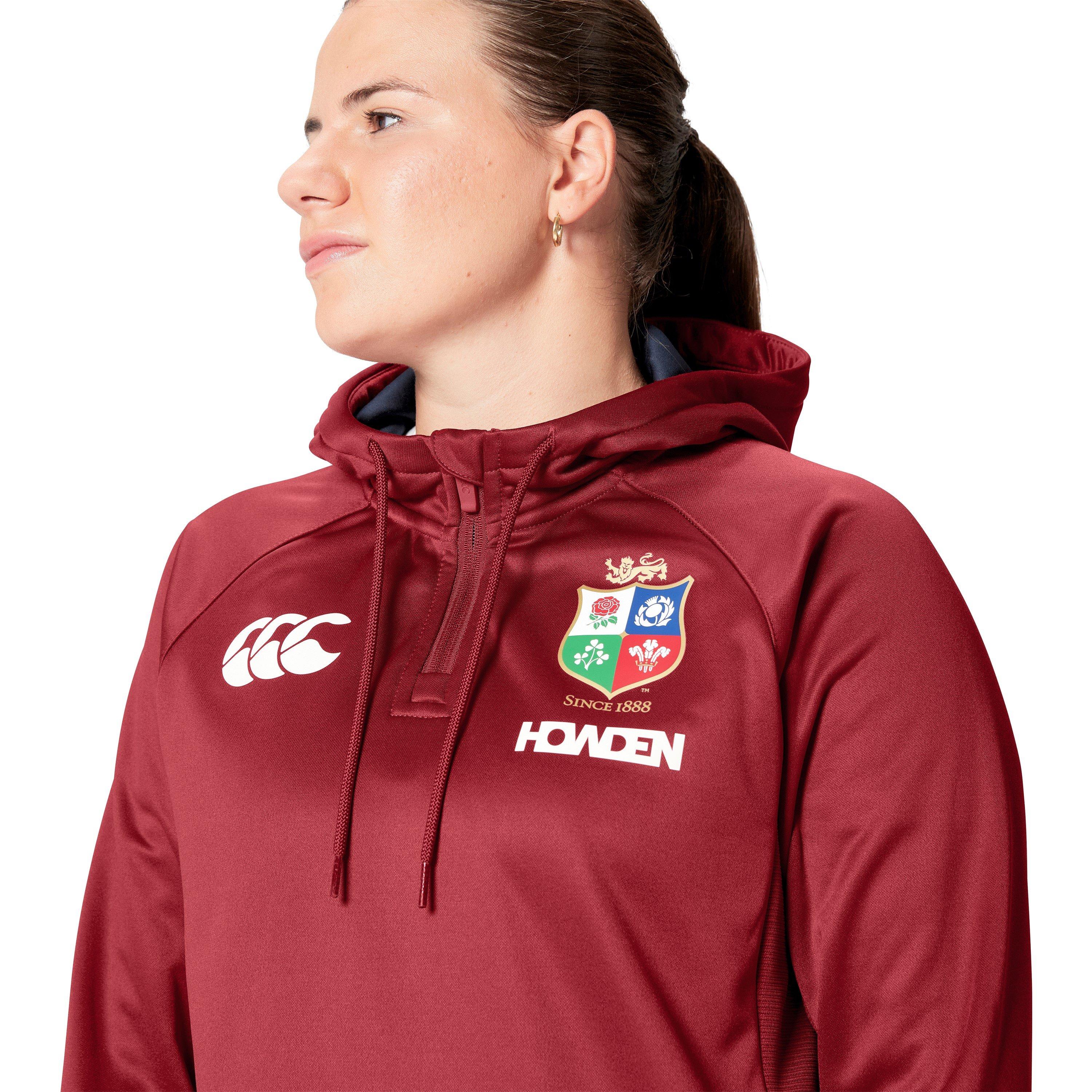 Red Dahlia - Canterbury - British and Irish Lions 2024 Quarter Zip Hoodie Womens - 10