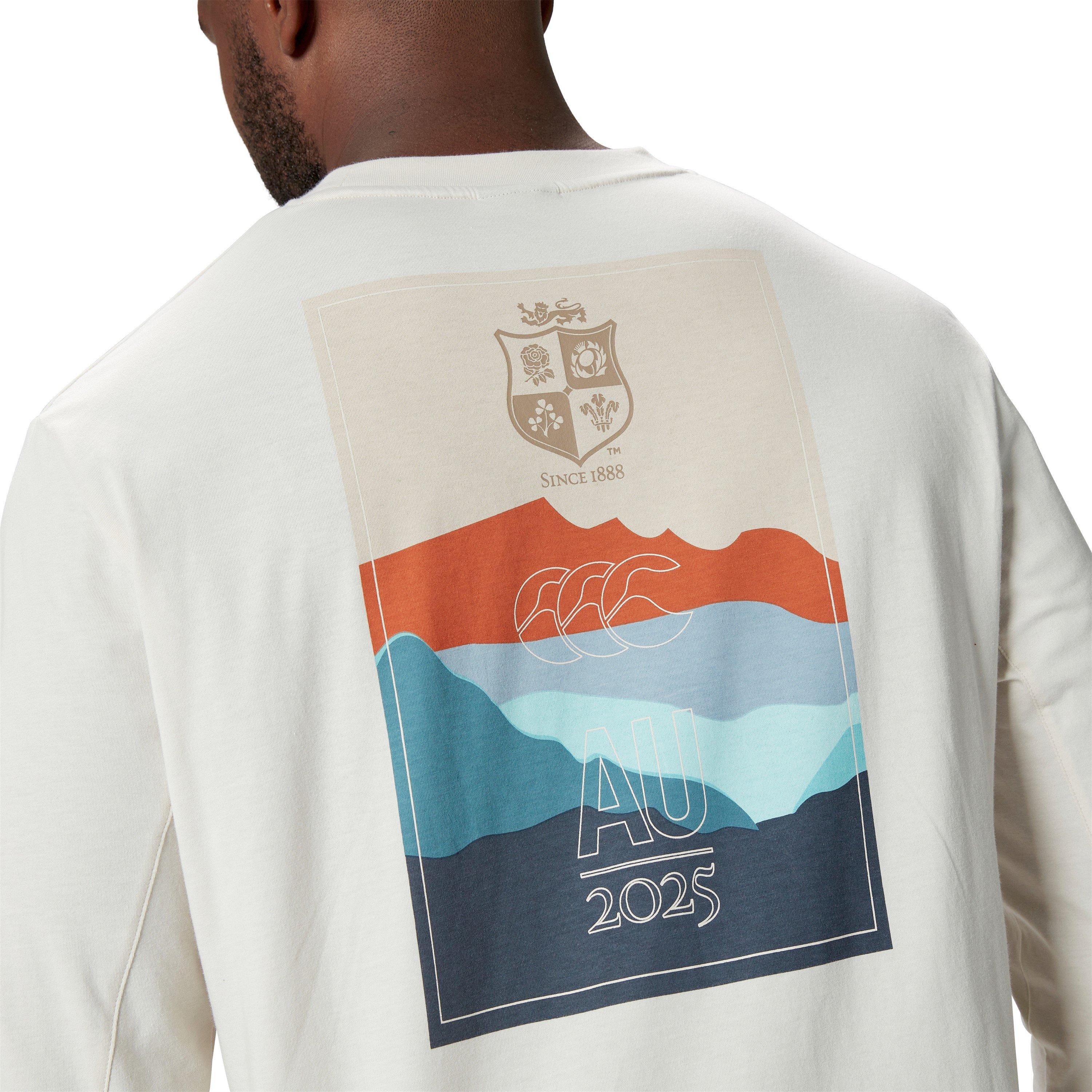 Regenachtige dag - Canterbury - British and Irish Lions 2024 Outback Long Sleeve T-Shirt Adults - 12