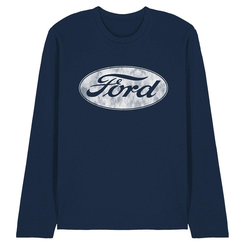 Navy - Ford - Ford Logo Long Sleeve T-Shirt Navy - 1