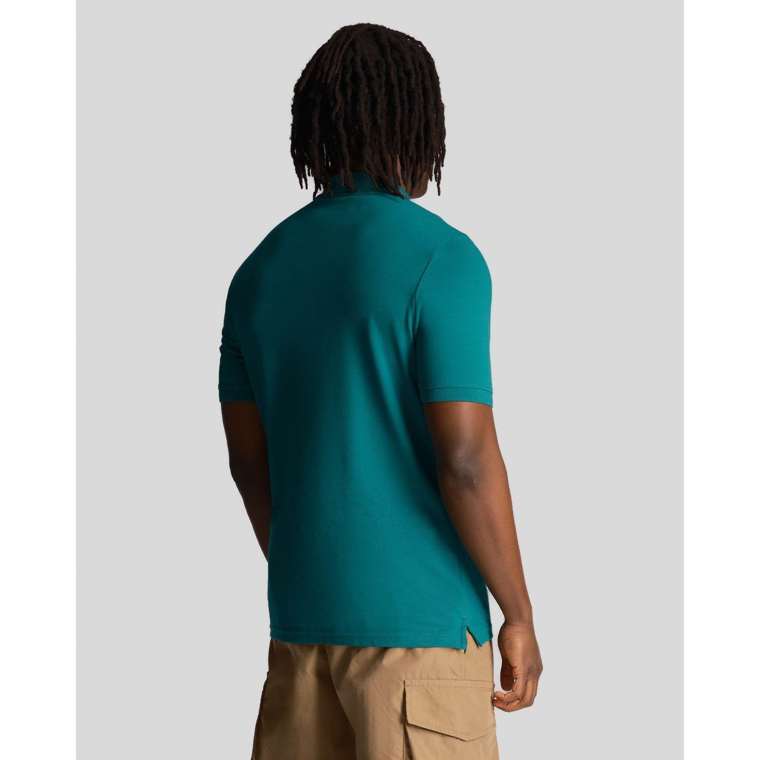 Green - Lyle and Scott - Embroidered Polo Shirt - 3