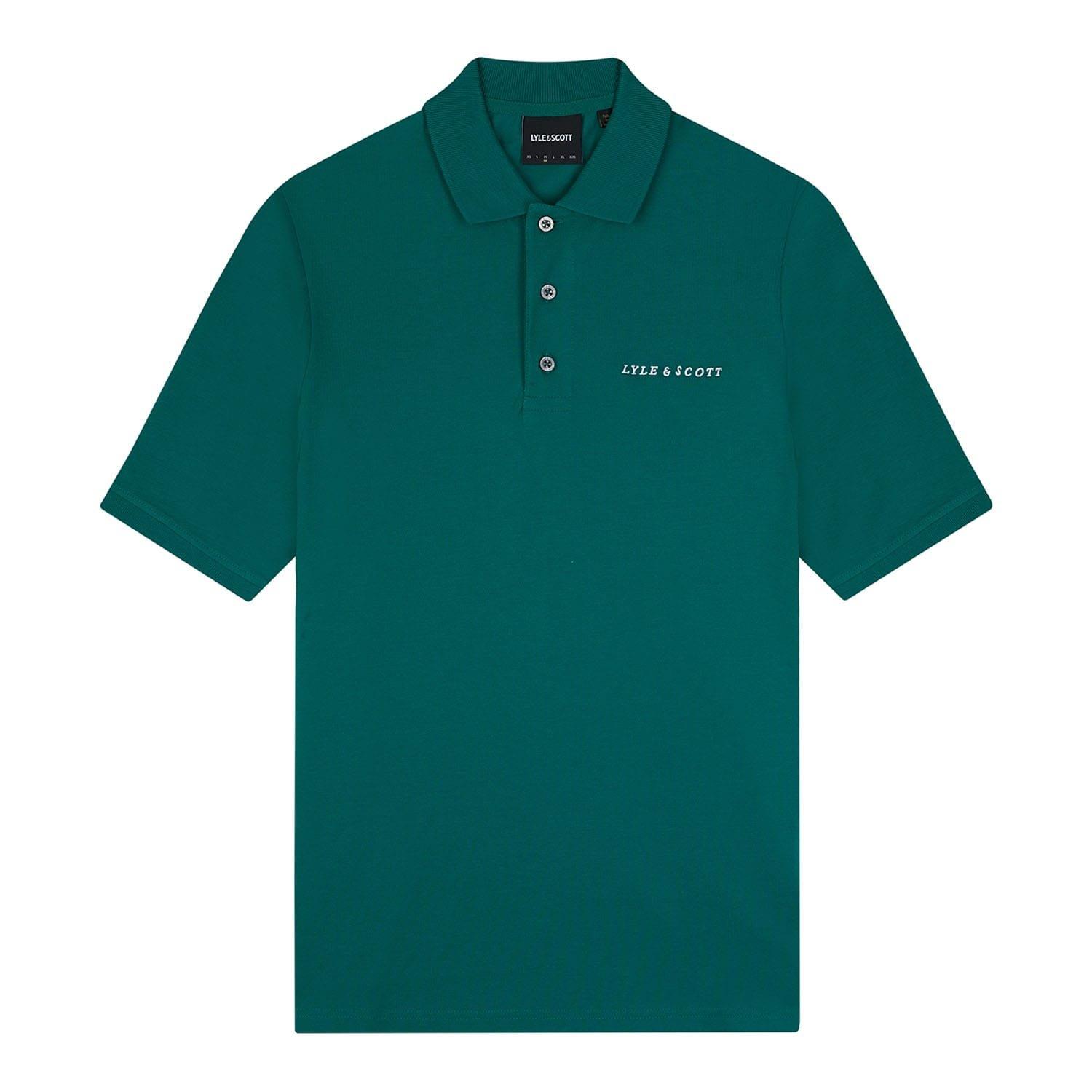 Green - Lyle and Scott - Embroidered Polo Shirt - 5
