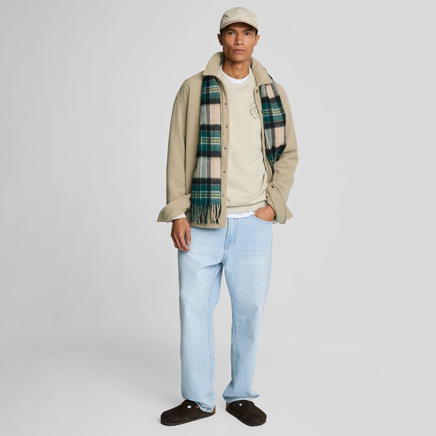 Cream - Lyle and Scott - Stamp Crewneck Sweatshirt - 2