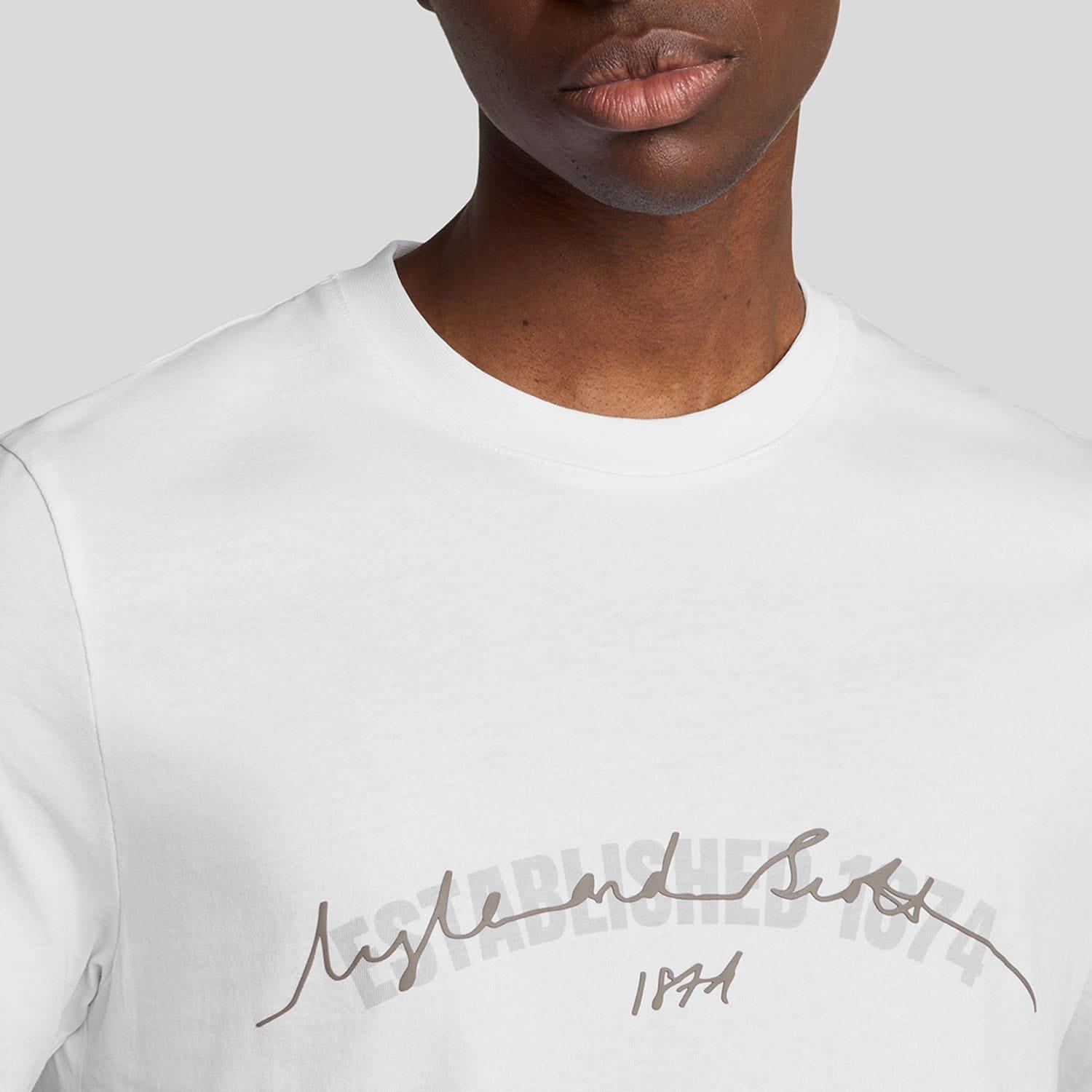 White - Lyle and Scott - Established 1874 Graphic T-Shirt - 4