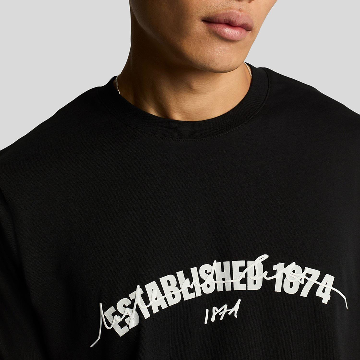Black - Lyle and Scott - Established 1874 Graphic T-Shirt - 4