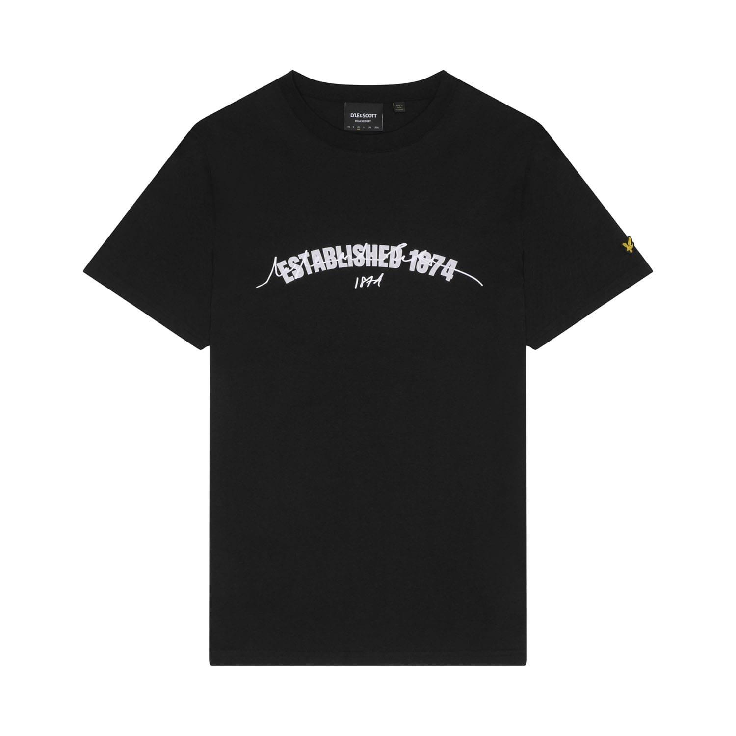 Black - Lyle and Scott - Established 1874 Graphic T-Shirt - 5