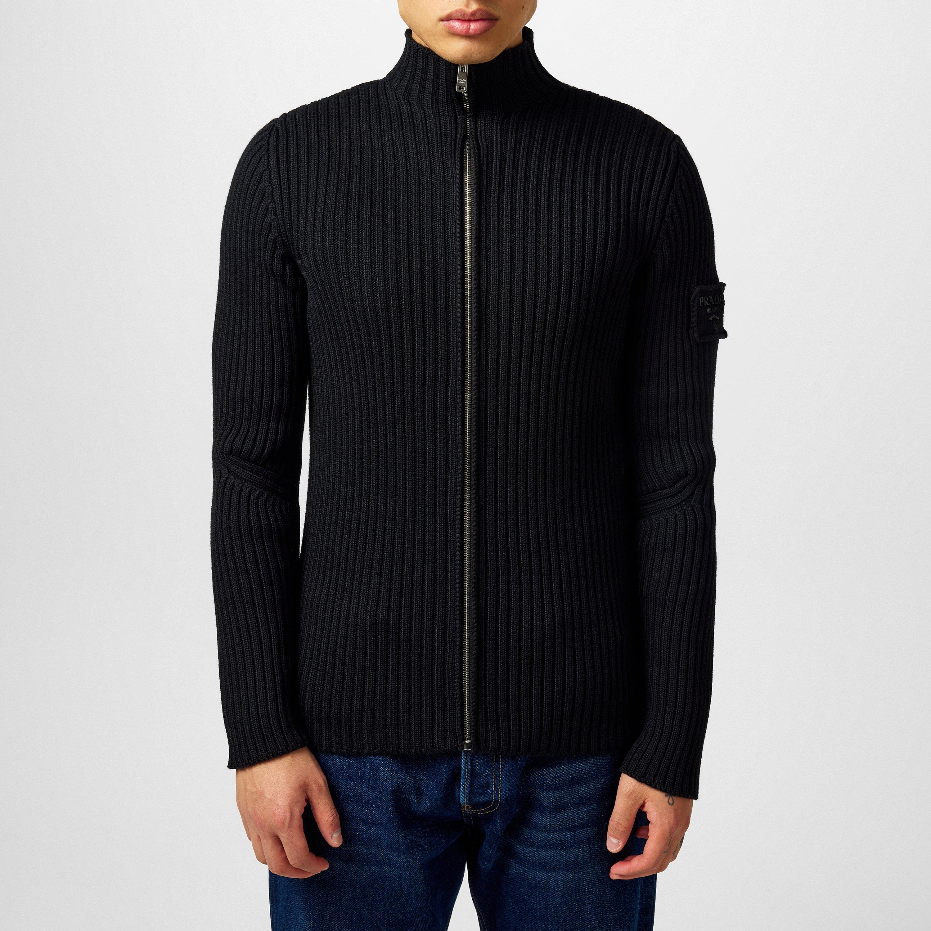 Nero - Prada - Zip-Up Jumper - 3