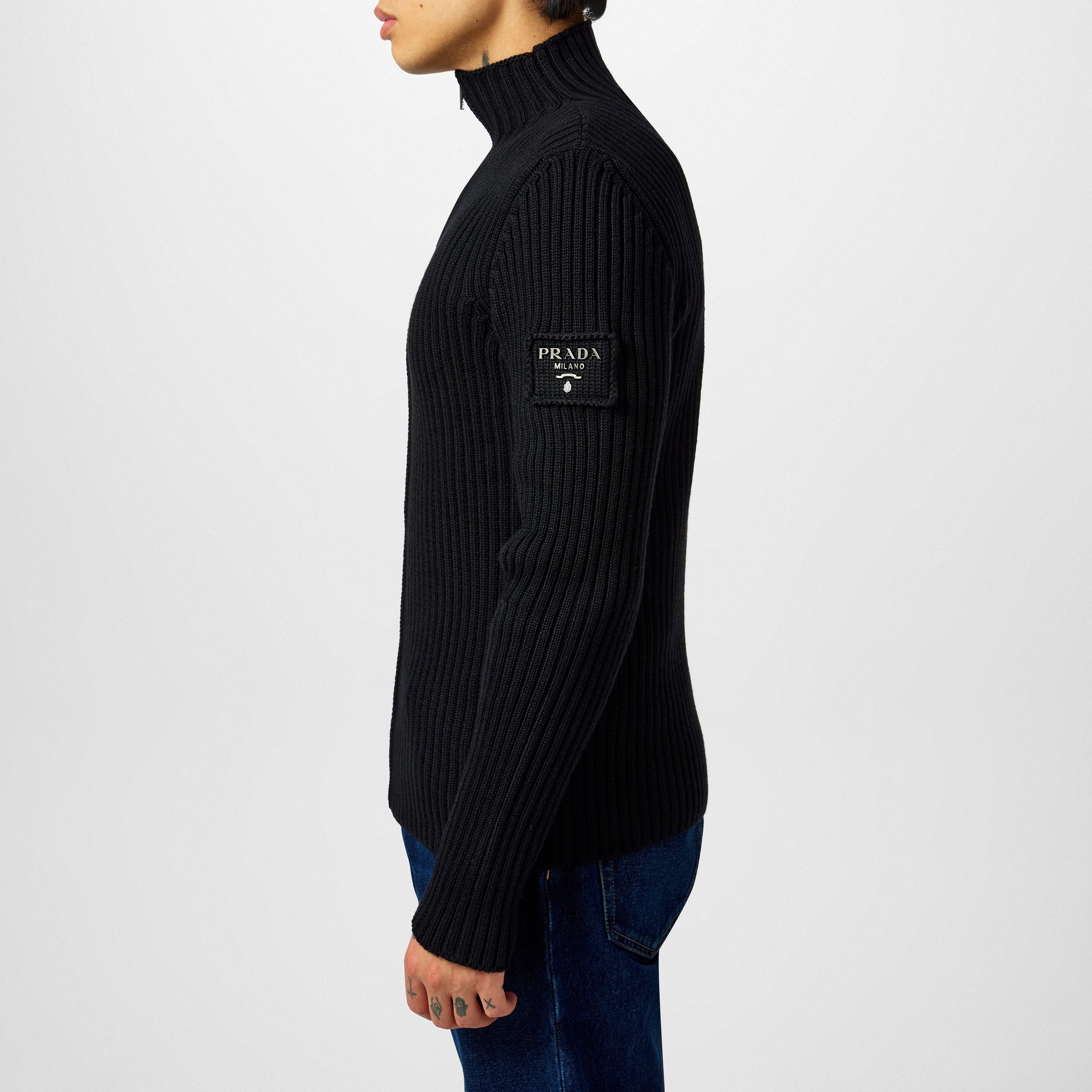 Nero - Prada - Zip-Up Jumper - 5