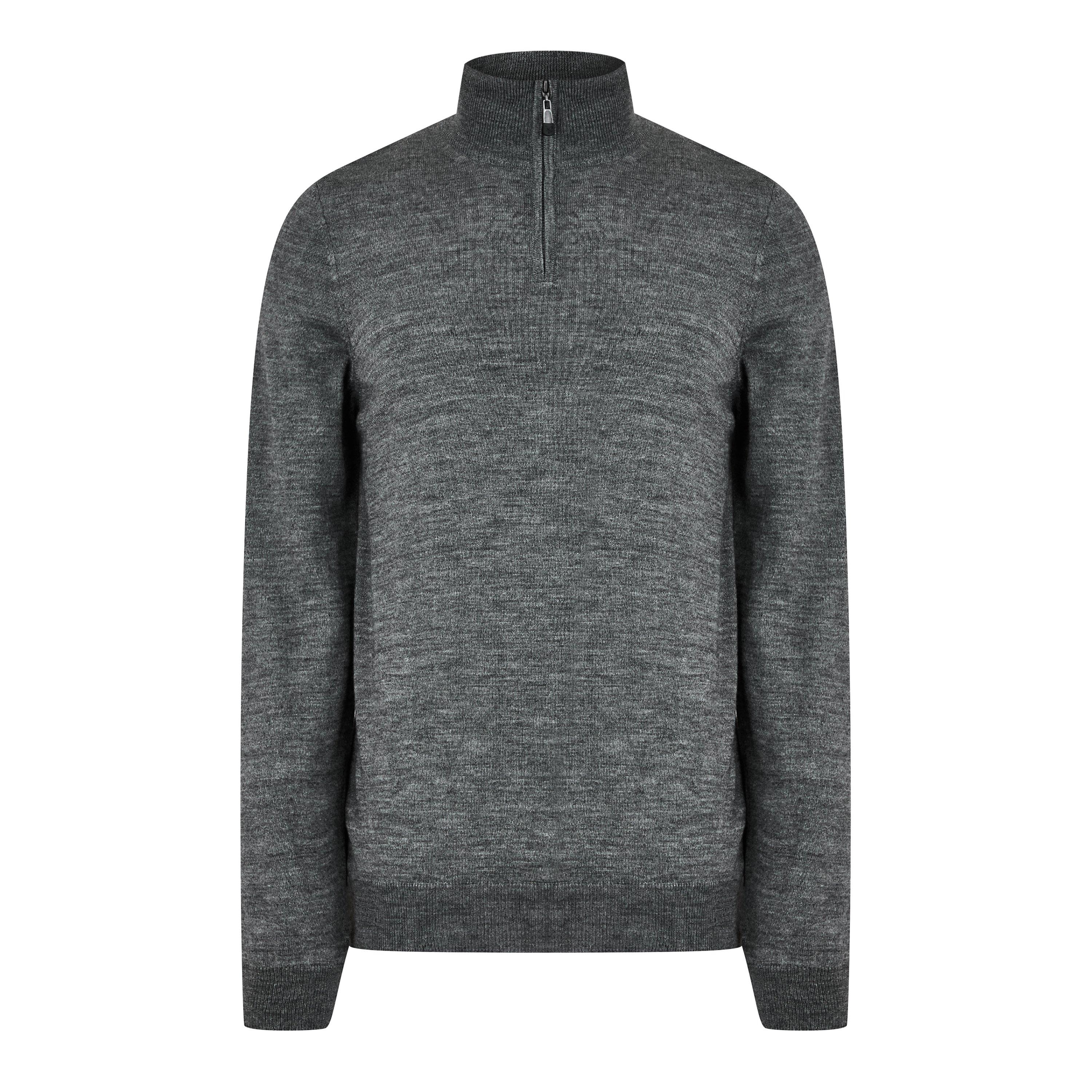 Mid Gris Chiné - Lyle and Scott - Men's Eagle Knitted T-Shirt - 1