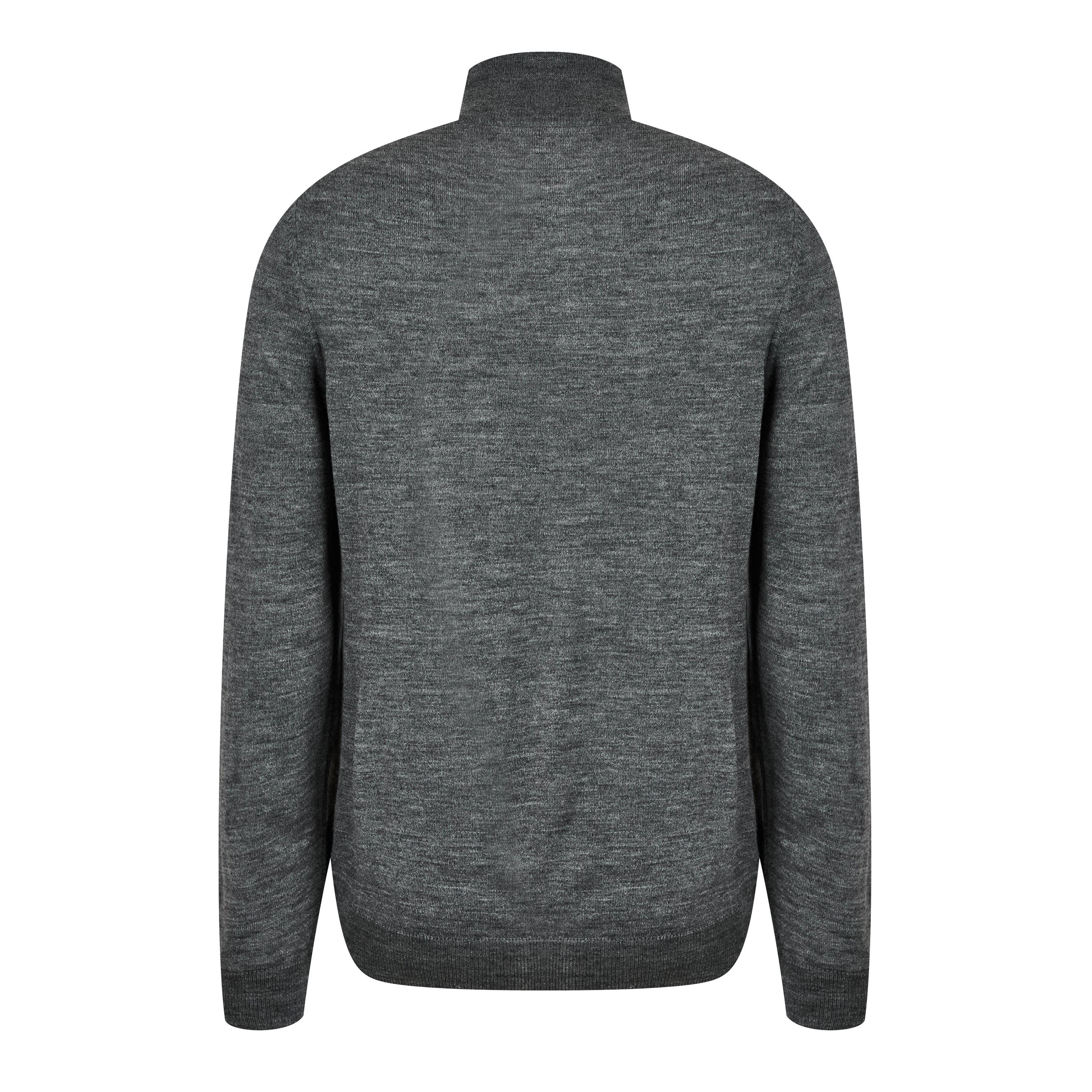 Mid Gris Chiné - Lyle and Scott - Men's Eagle Knitted T-Shirt - 2