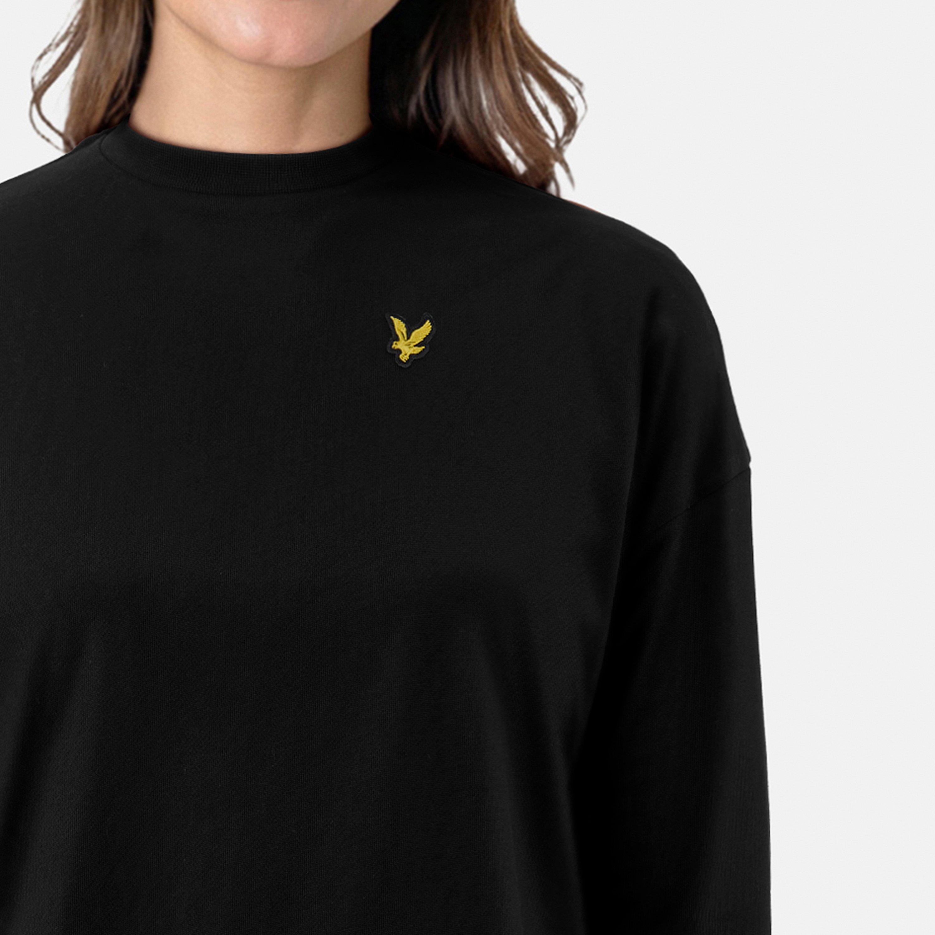 Jet Black - Lyle and Scott - Women's Hoodie Dress - 5