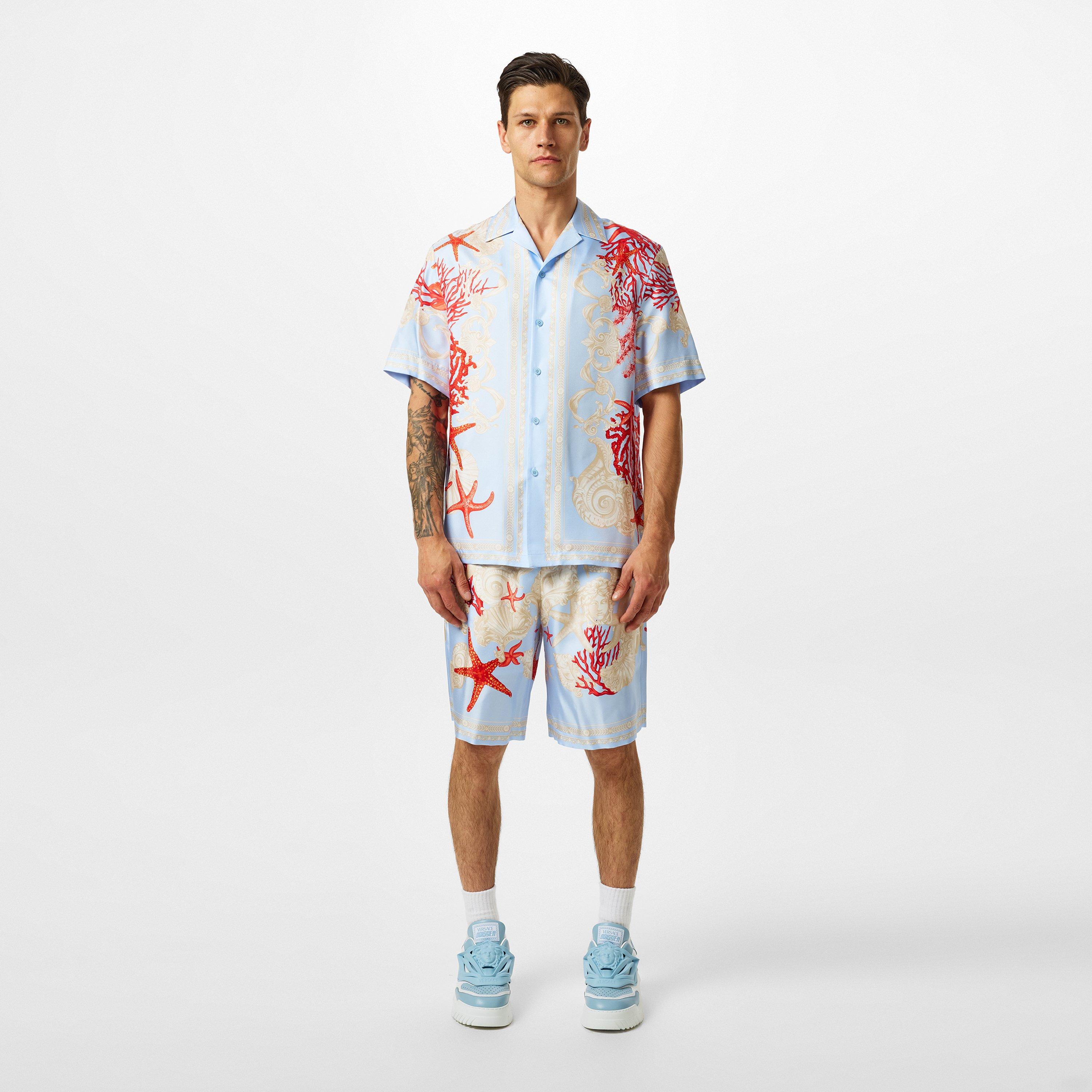 Multi - Versace - Men's Silk Beach Shorts - 6