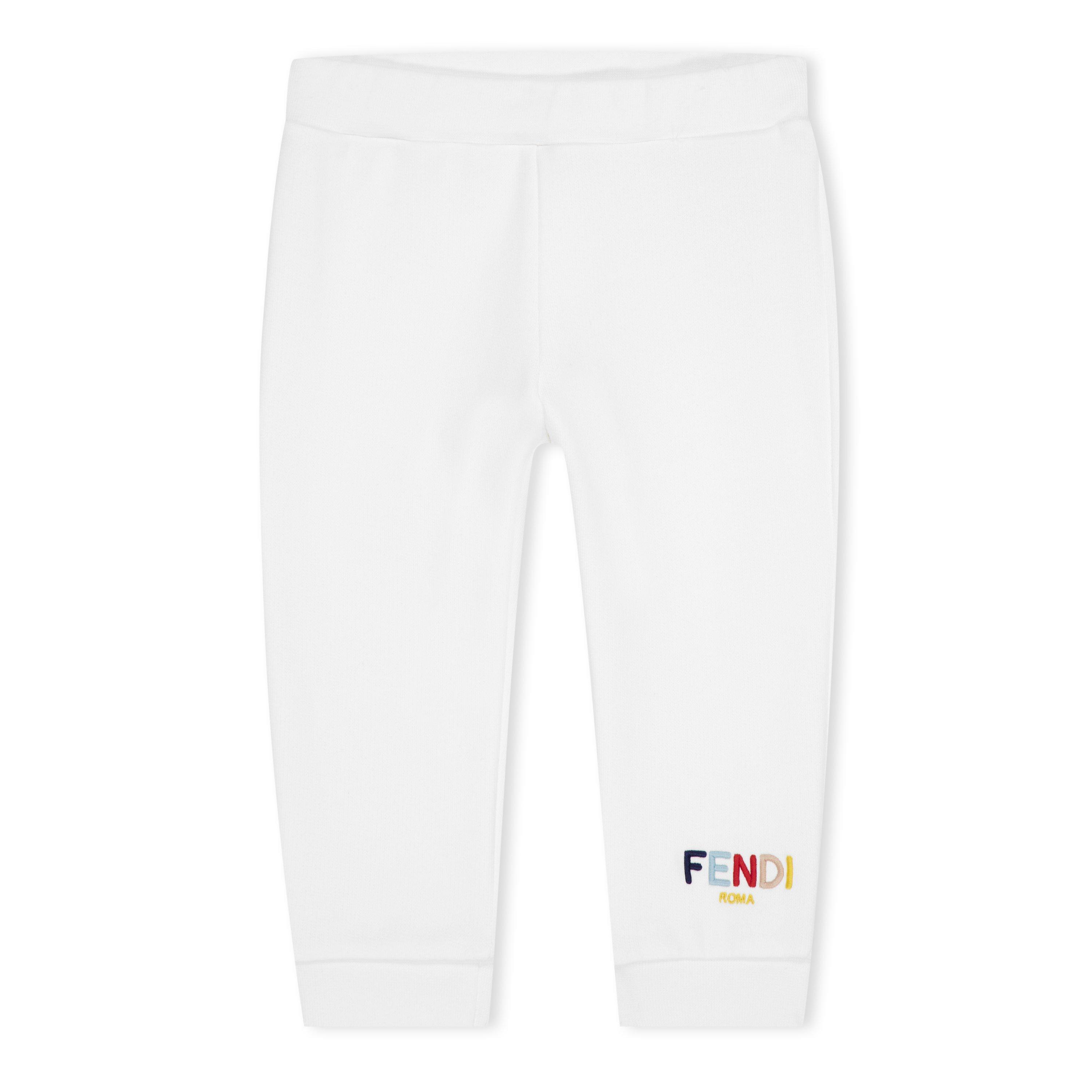 White F0TU9 - Fendi - Multicolour Logo Joggers Infants - 1