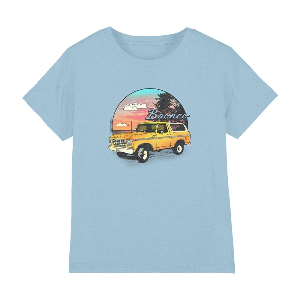 Light Blue - Ford - Ford Bronco Bronco At The Beach Kids T-Shirt Ligh - 1