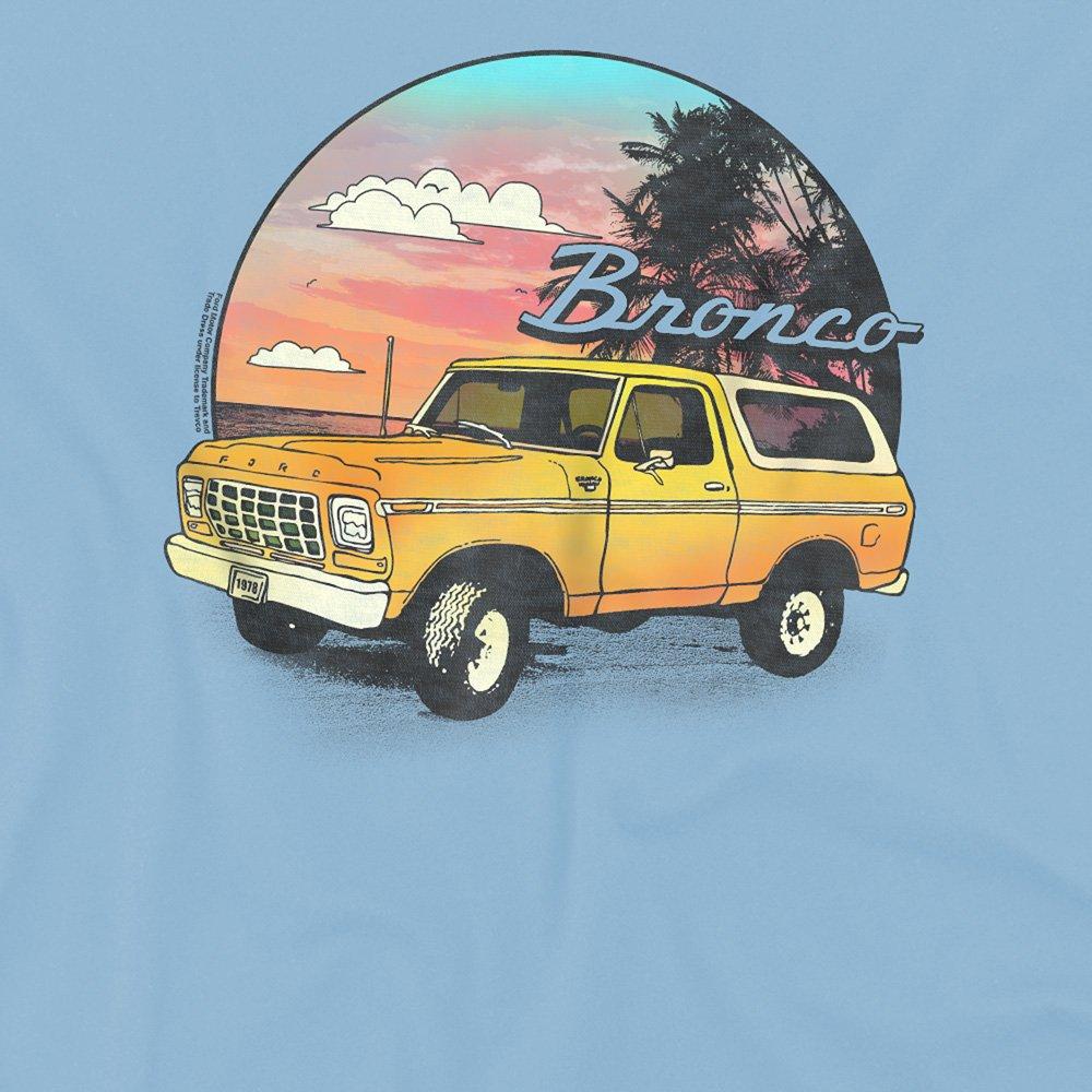 Light Blue - Ford - Ford Bronco Bronco At The Beach Kids T-Shirt Ligh - 2