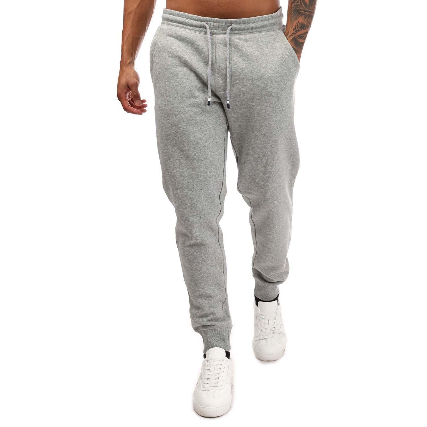 Original Penguin Men's Sticker Pete Fleece Jogging Pants - Grey - S