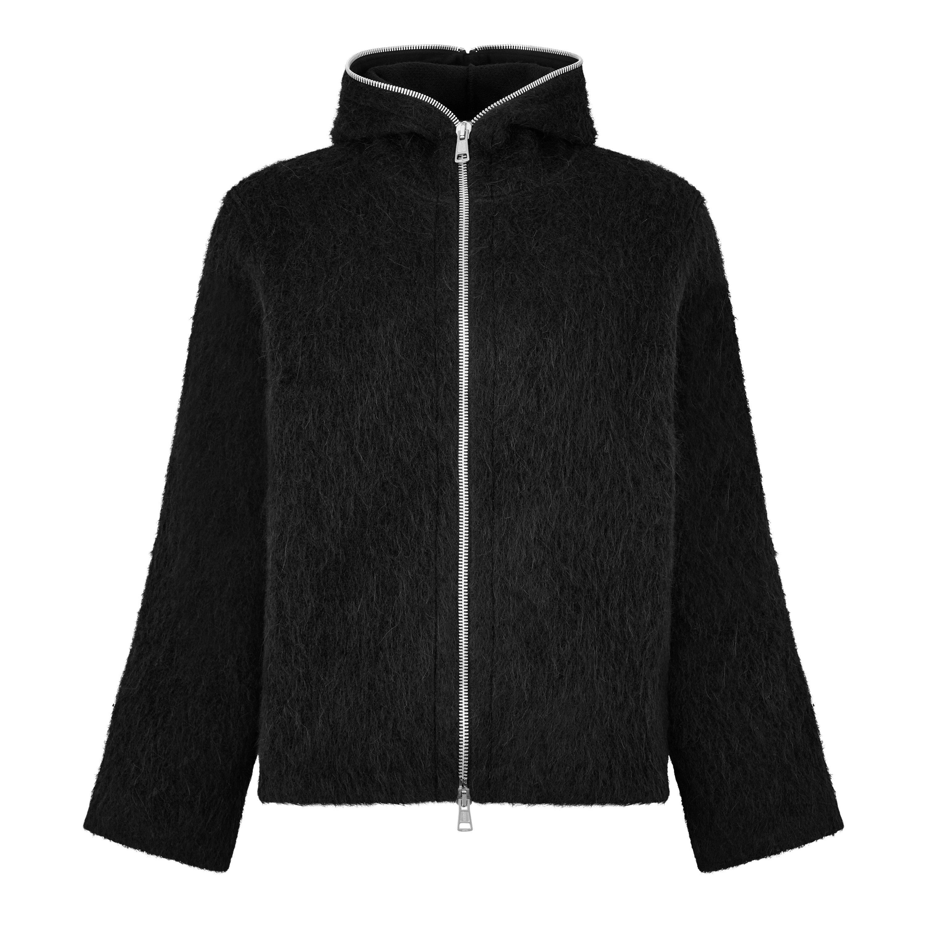 Blck Hairy Wool - Our Legacy - Full Zip Hoodie - 1