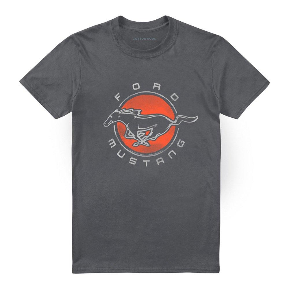 Charcoal - Ford - Ford Mustang Circle T-Shirt Charcoal - 4