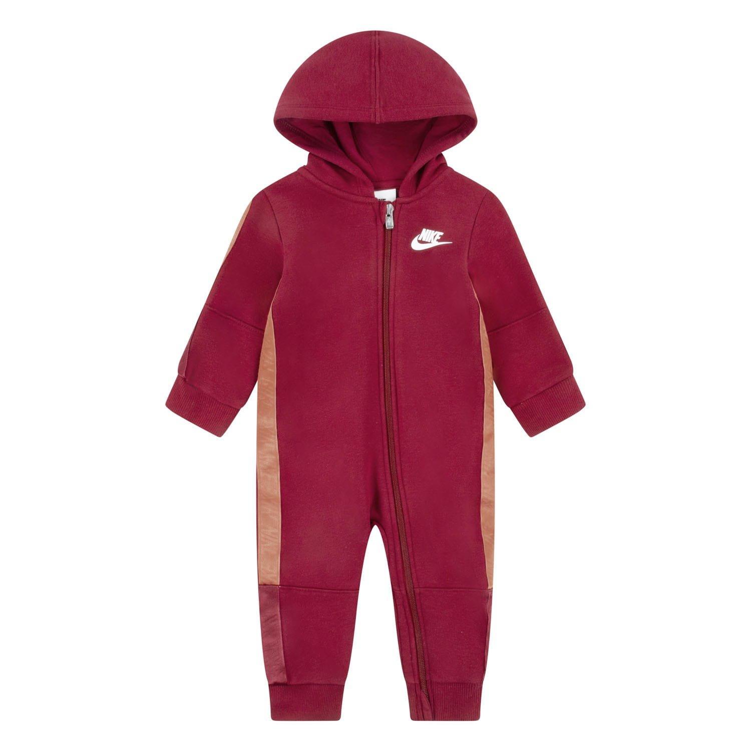 Red - Nike - Swoosh Tape Hooded Coverall - 1