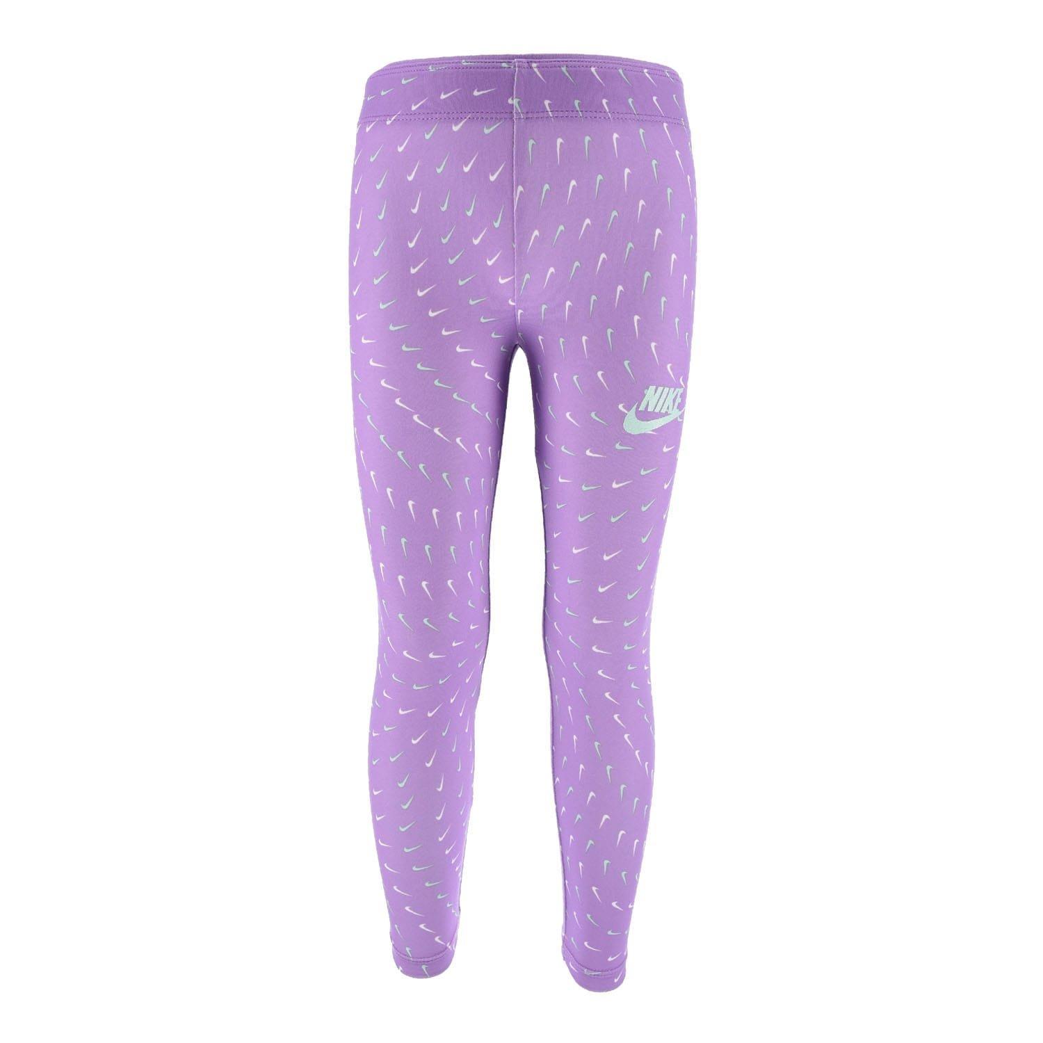 Violet - Nike - Sport Essential Allover Print Leggings - 1
