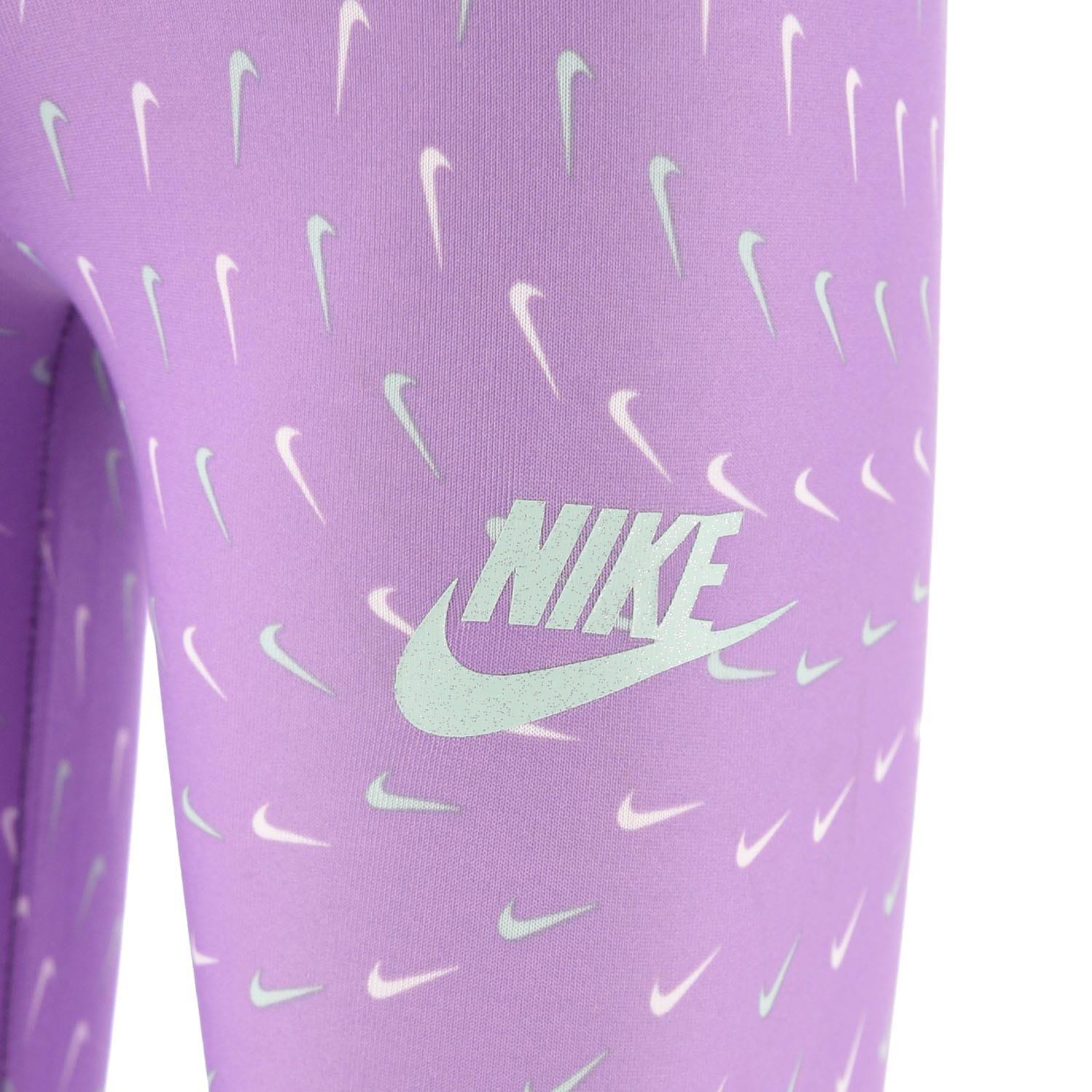 Violet - Nike - Sport Essential Allover Print Leggings - 4