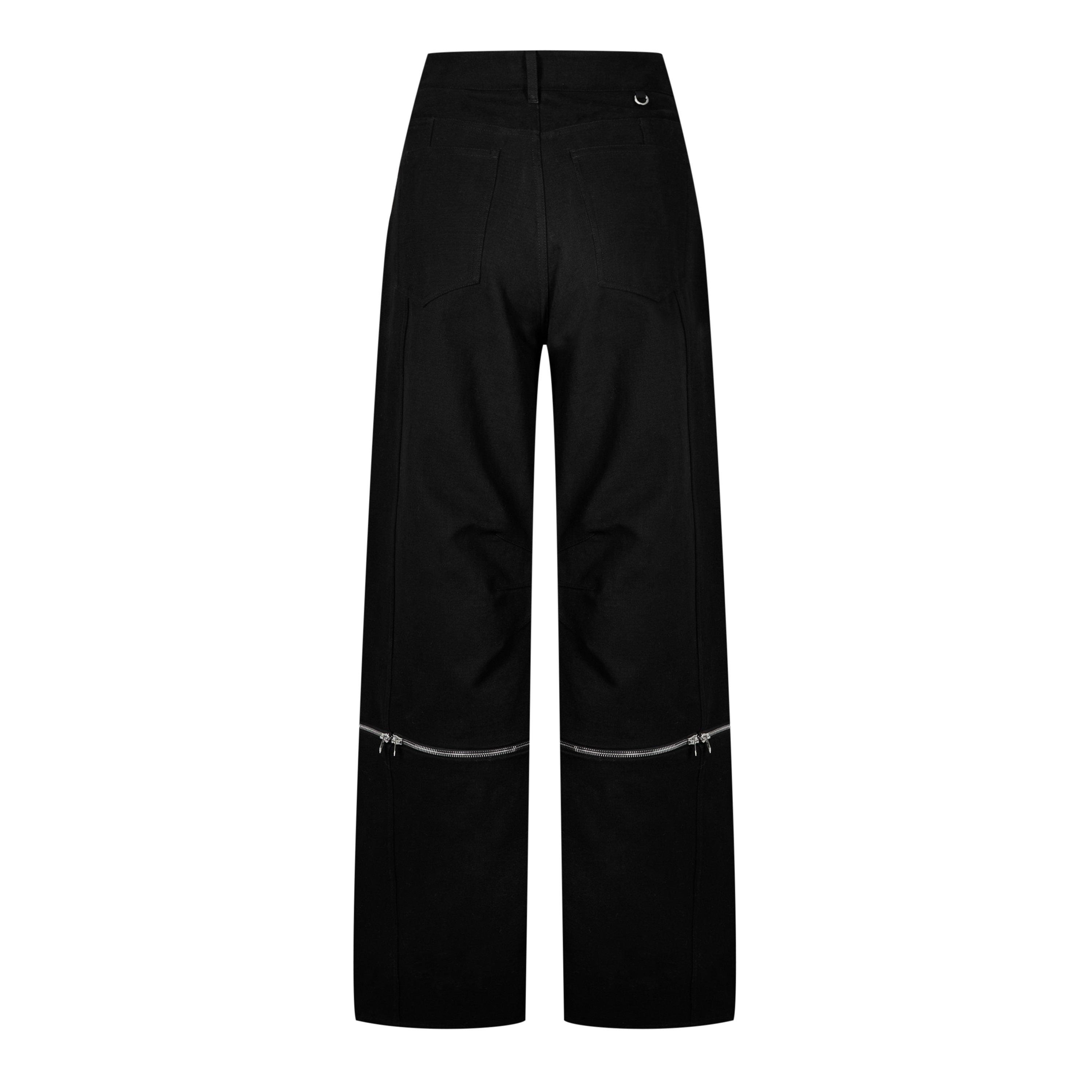 ボトムスその他 Moncler X Willow Smith Black trousers with zip detail Yin Meets Yang in the Moncler X Willow Smith Debut