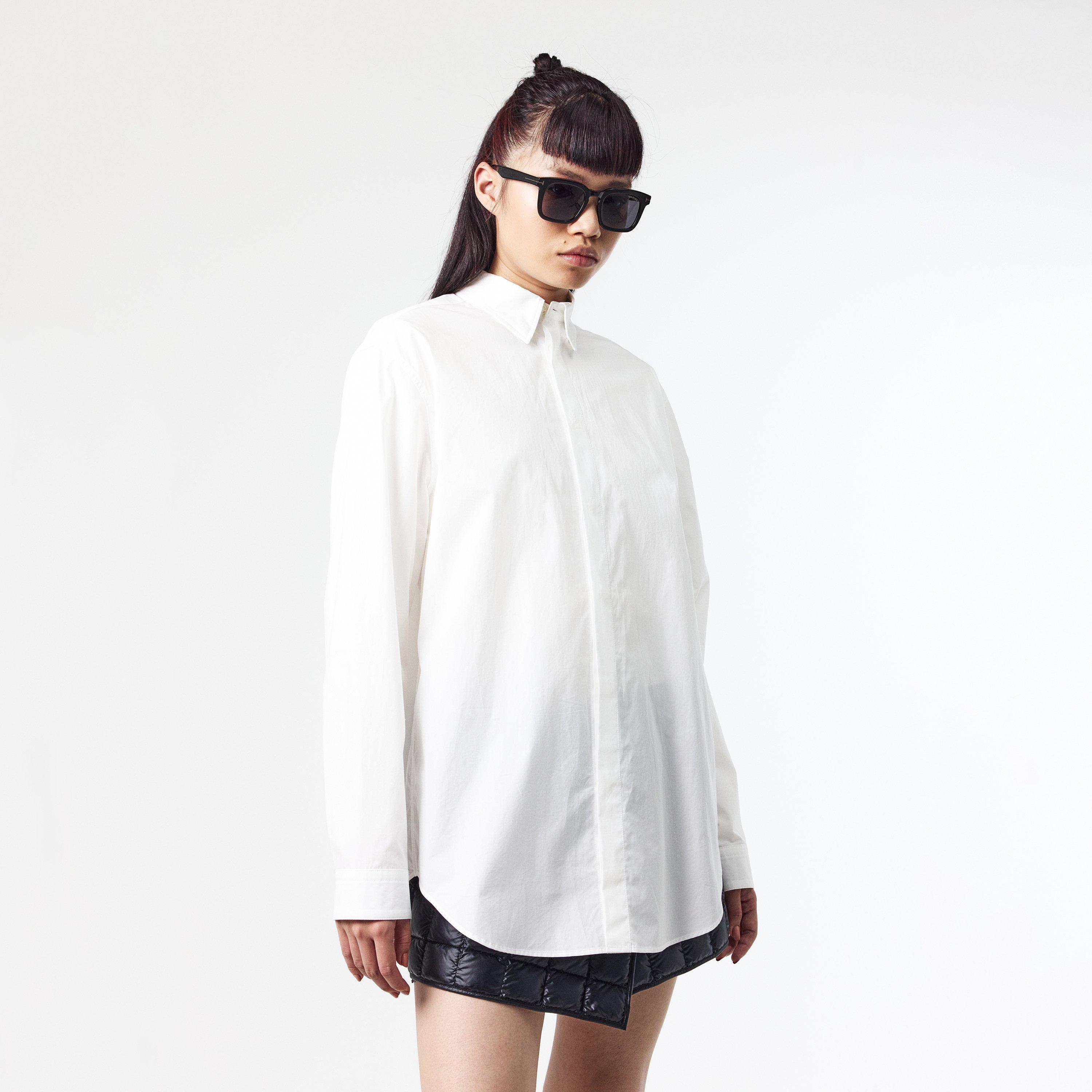 White 032 - Moncler x Willow Smith - X Willow Smith Long Sleeve Logo Shirt - 3