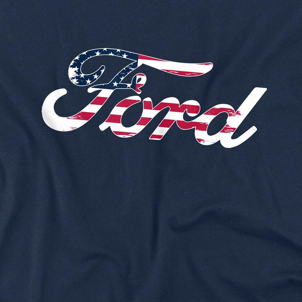Navy - Ford - Ford Flag Logo Kids T-Shirt Navy - 2