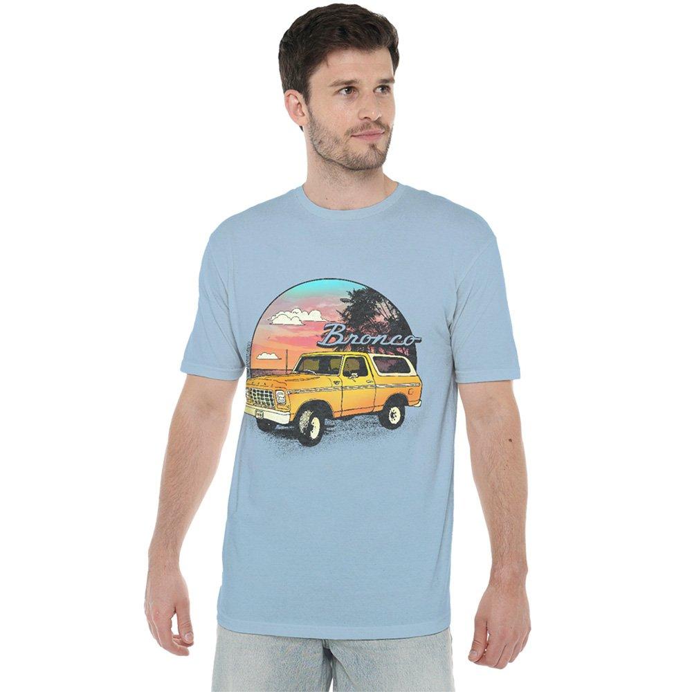 Light Blue - Ford - Ford Bronco Bronco At The Beach T-Shirt Light Blu - 1