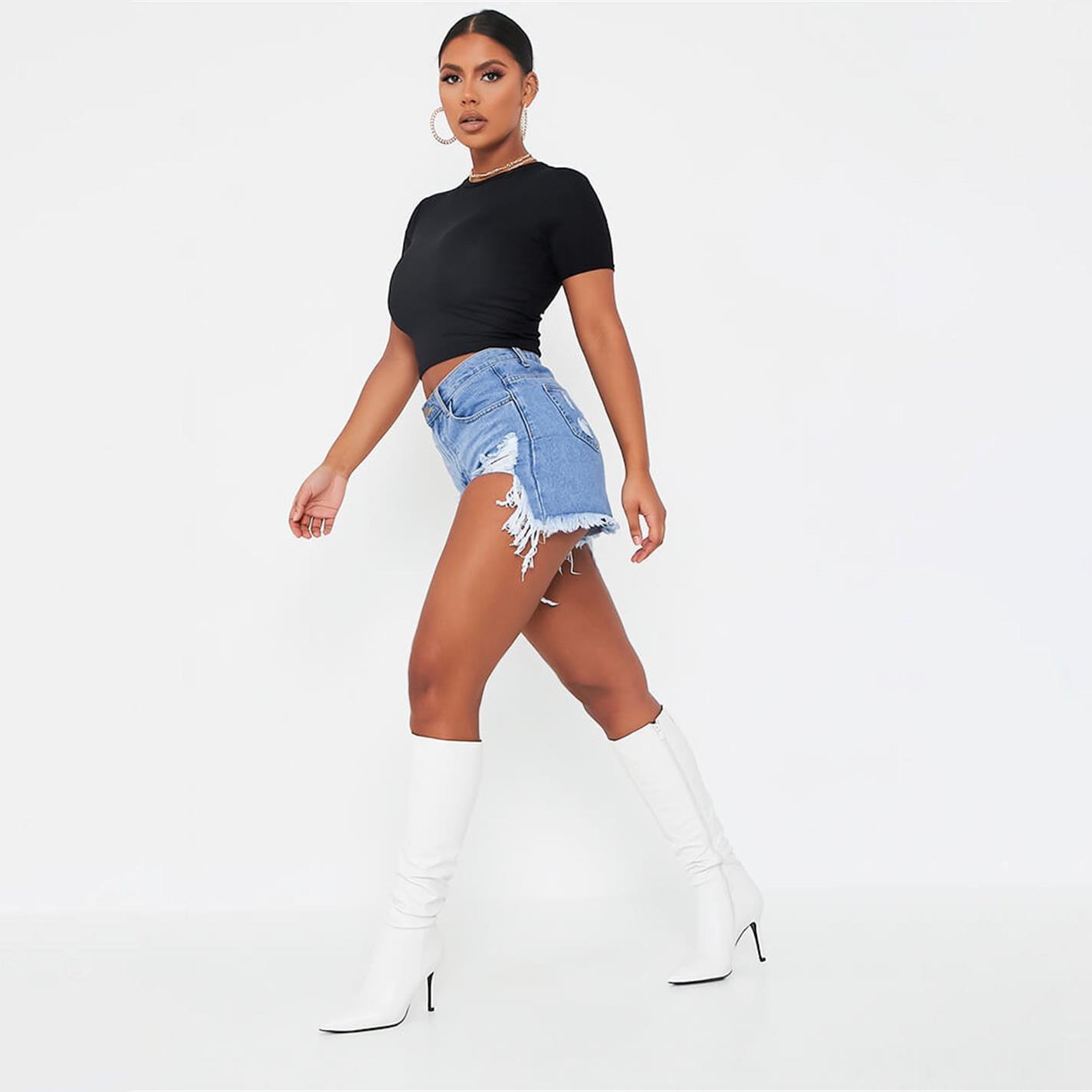 Nero - I Saw It First - ISAWITFIRST Fitted Cropped T Shirt - 3