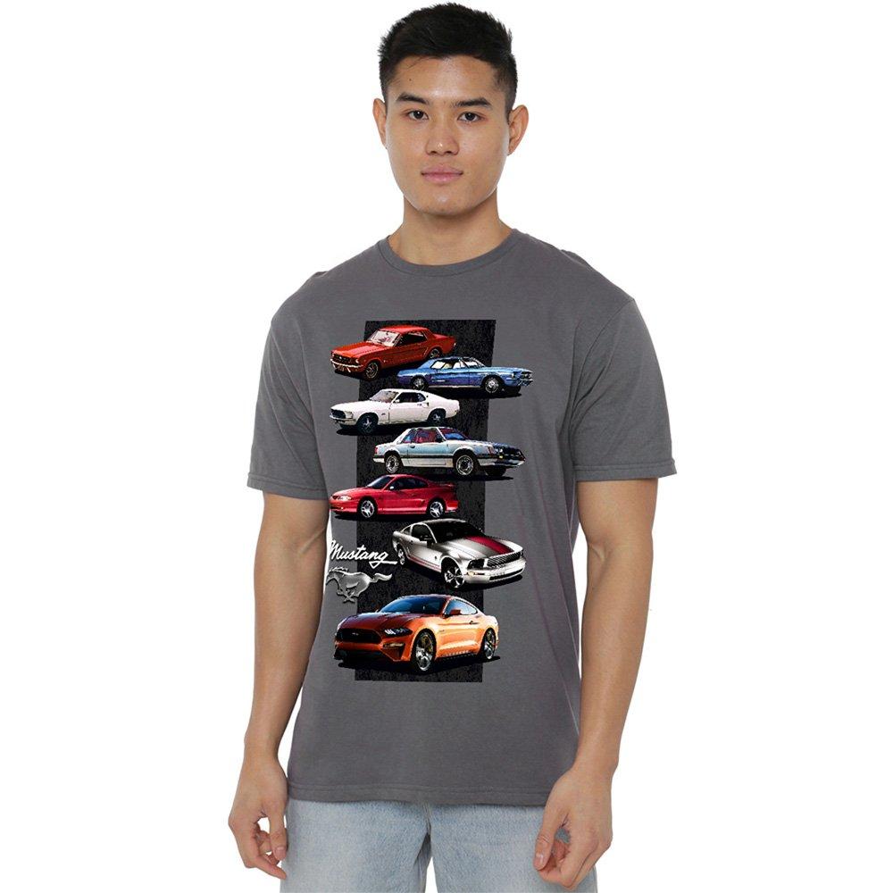 Charcoal - Ford - Ford Mustang Stack T-Shirt Charcoal - 1