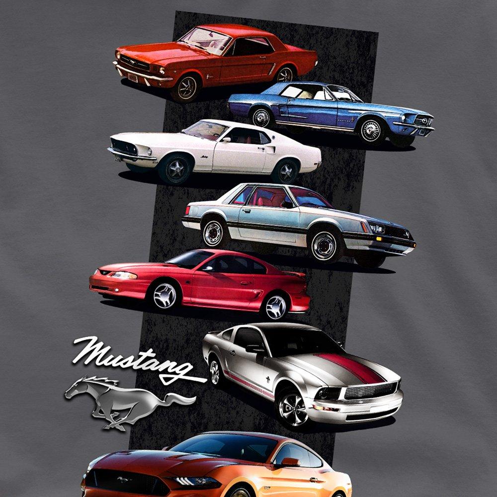 Charcoal - Ford - Ford Mustang Stack T-Shirt Charcoal - 2