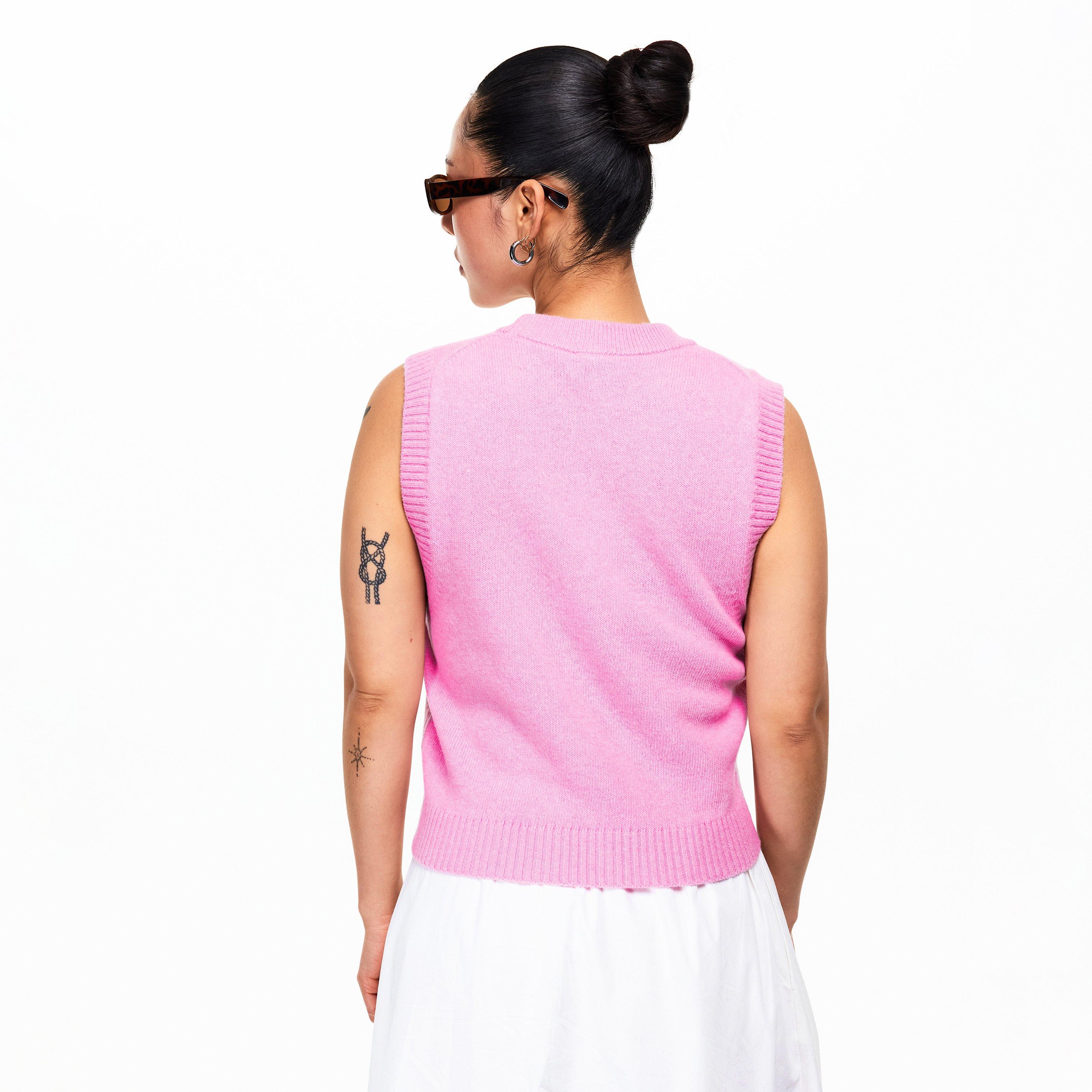 Chalk Pink - Ganni - Ganni Graphic Vest Ld62 - 4