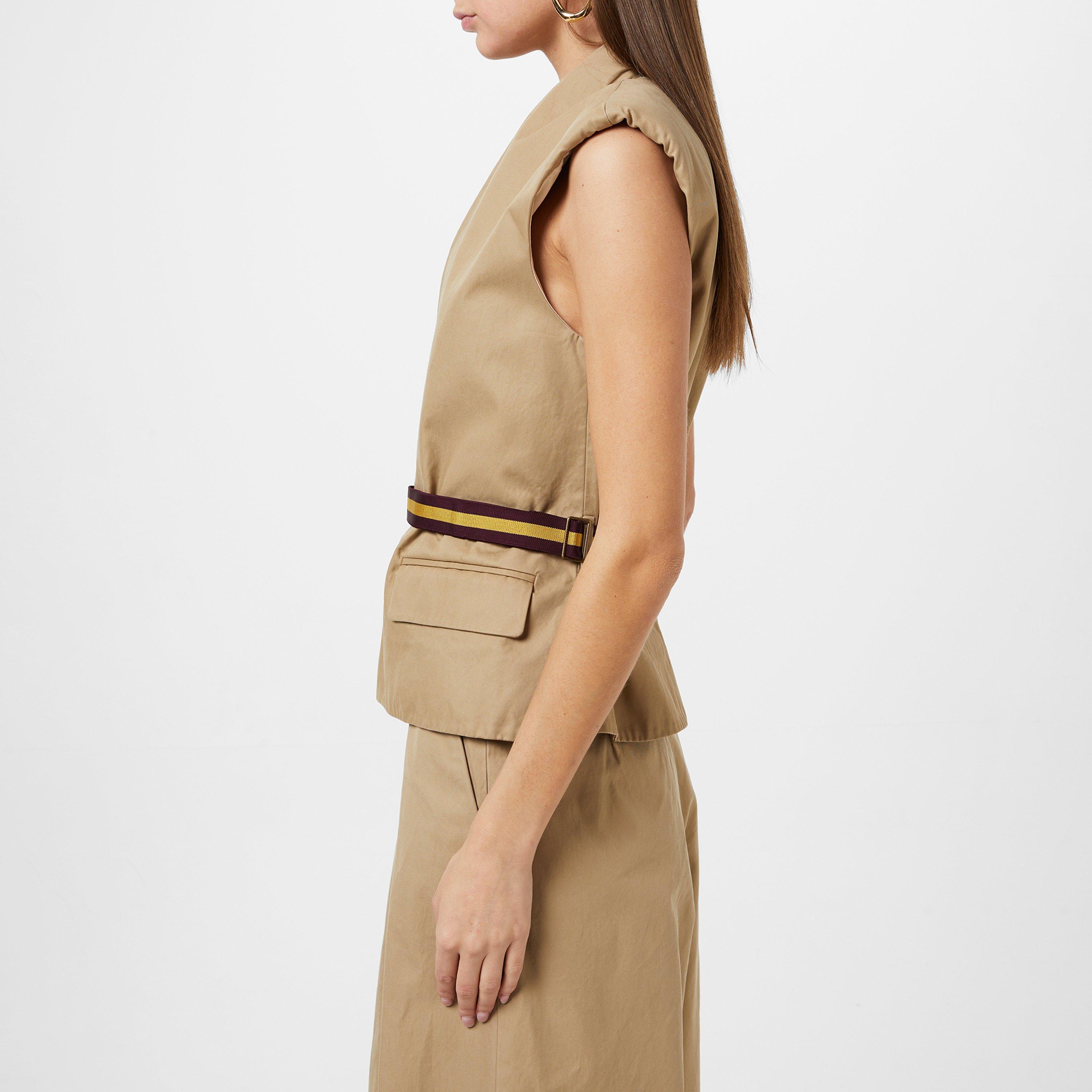 BEIGE - Dries Van Noten - Vilian Sleeveless Jacket - 2