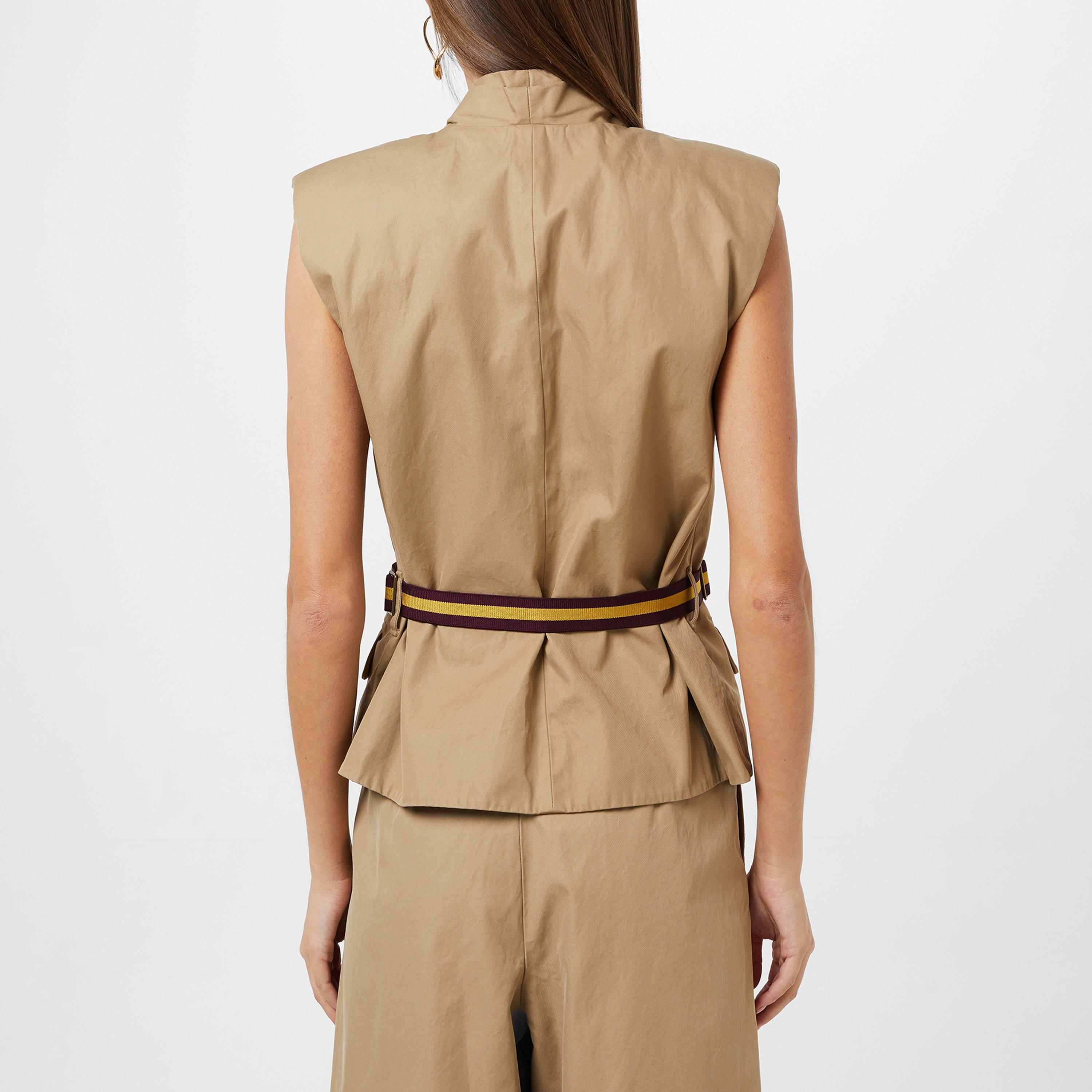 BEIGE - Dries Van Noten - Vilian Sleeveless Jacket - 3