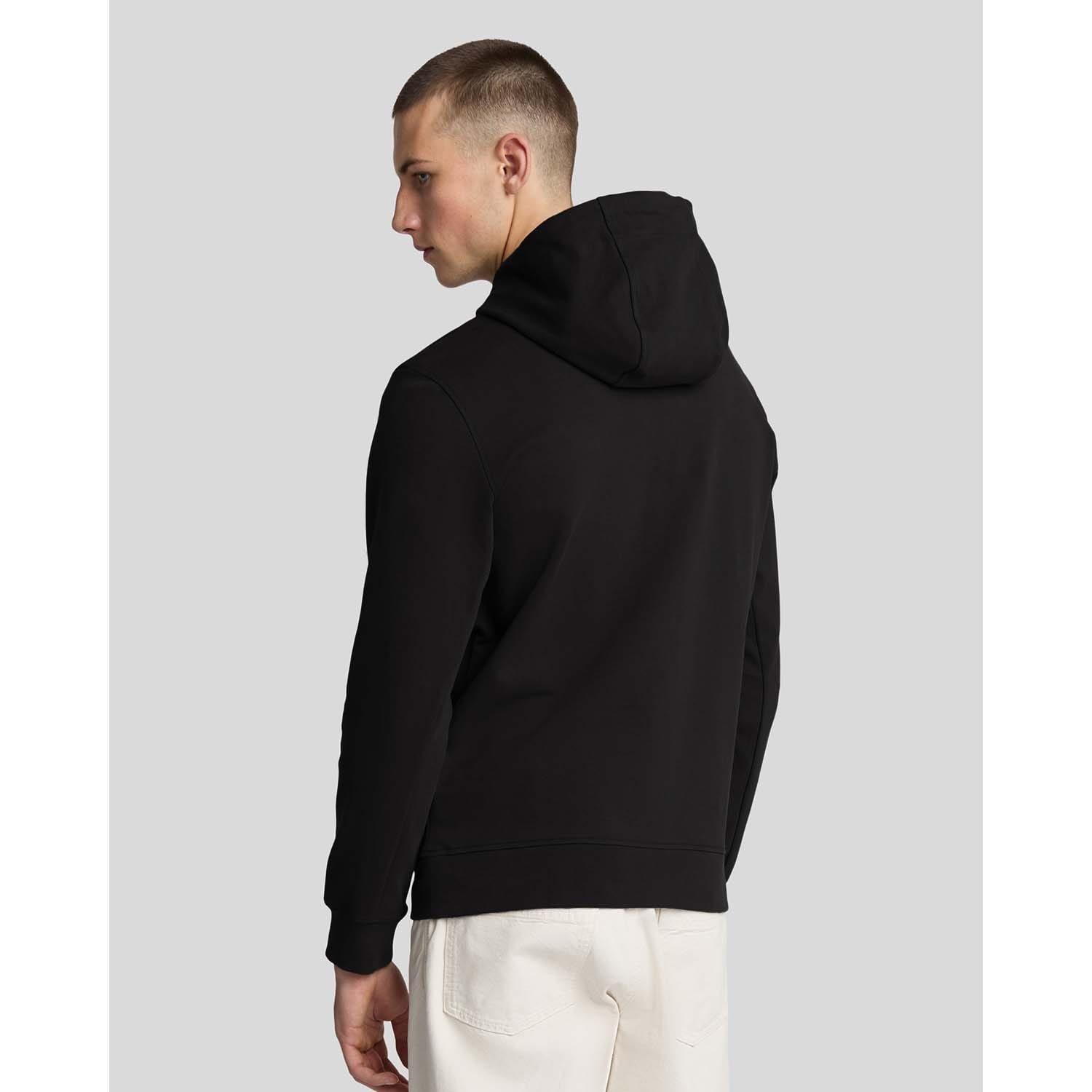 Black - Lyle and Scott - Softshell Hybrid Pullover Hoodie - 3