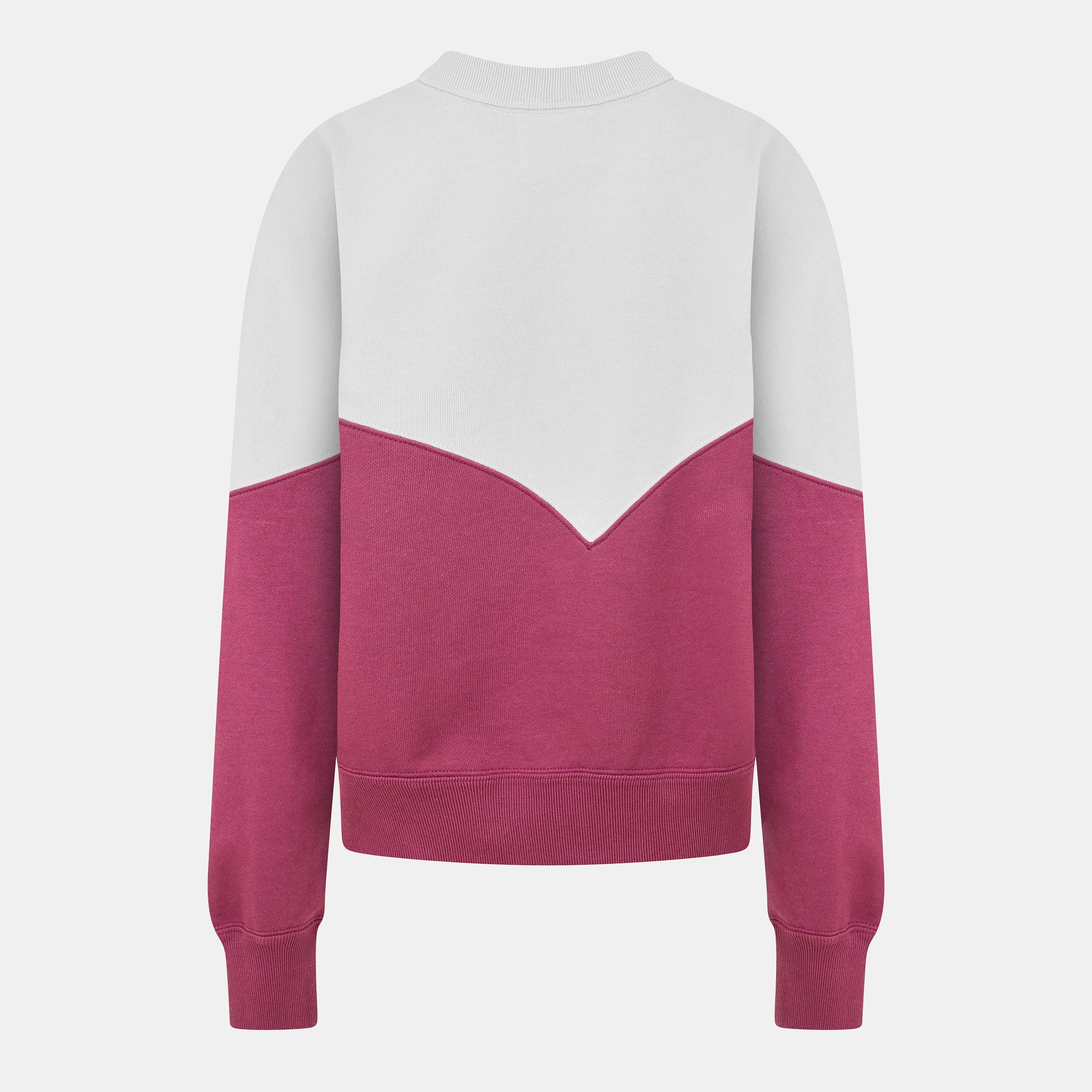 Ecru/Rspbr ECRY - Marant Etoile - Women's Houston Crew Neck Jumper - 2